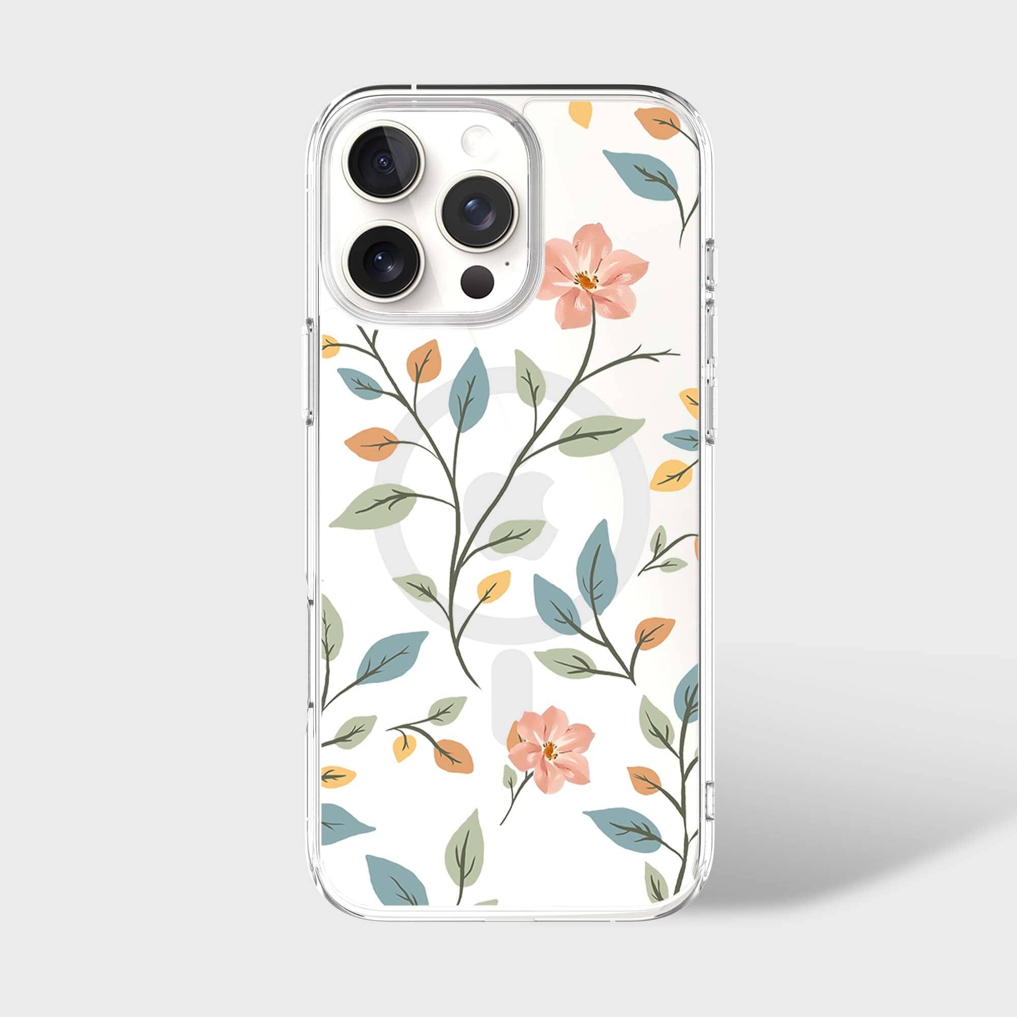 MagSafe iPhone 16 Pro Max Easter Floral Clear Case