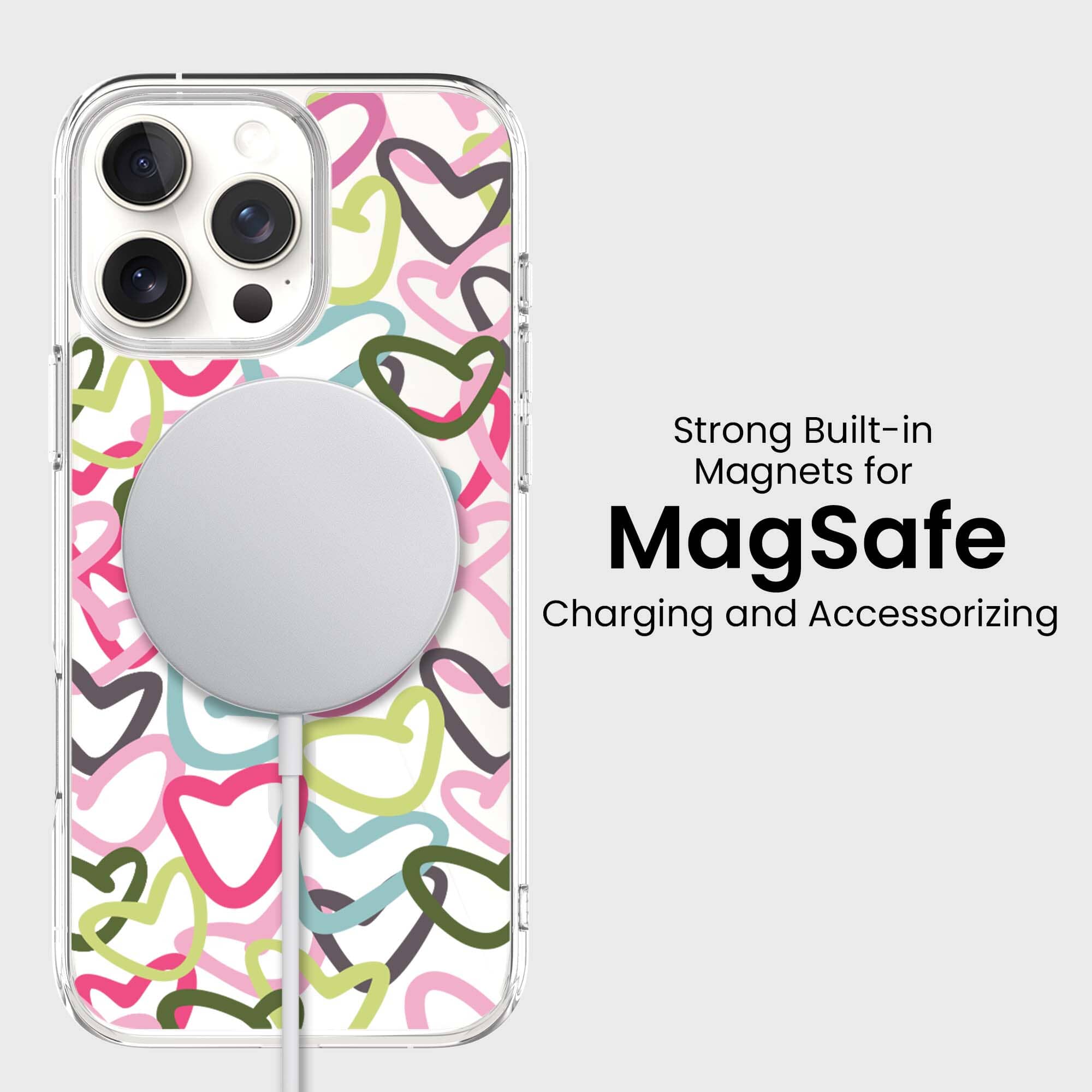 iPhone 16 Pro Clear Case - Graffiti Design