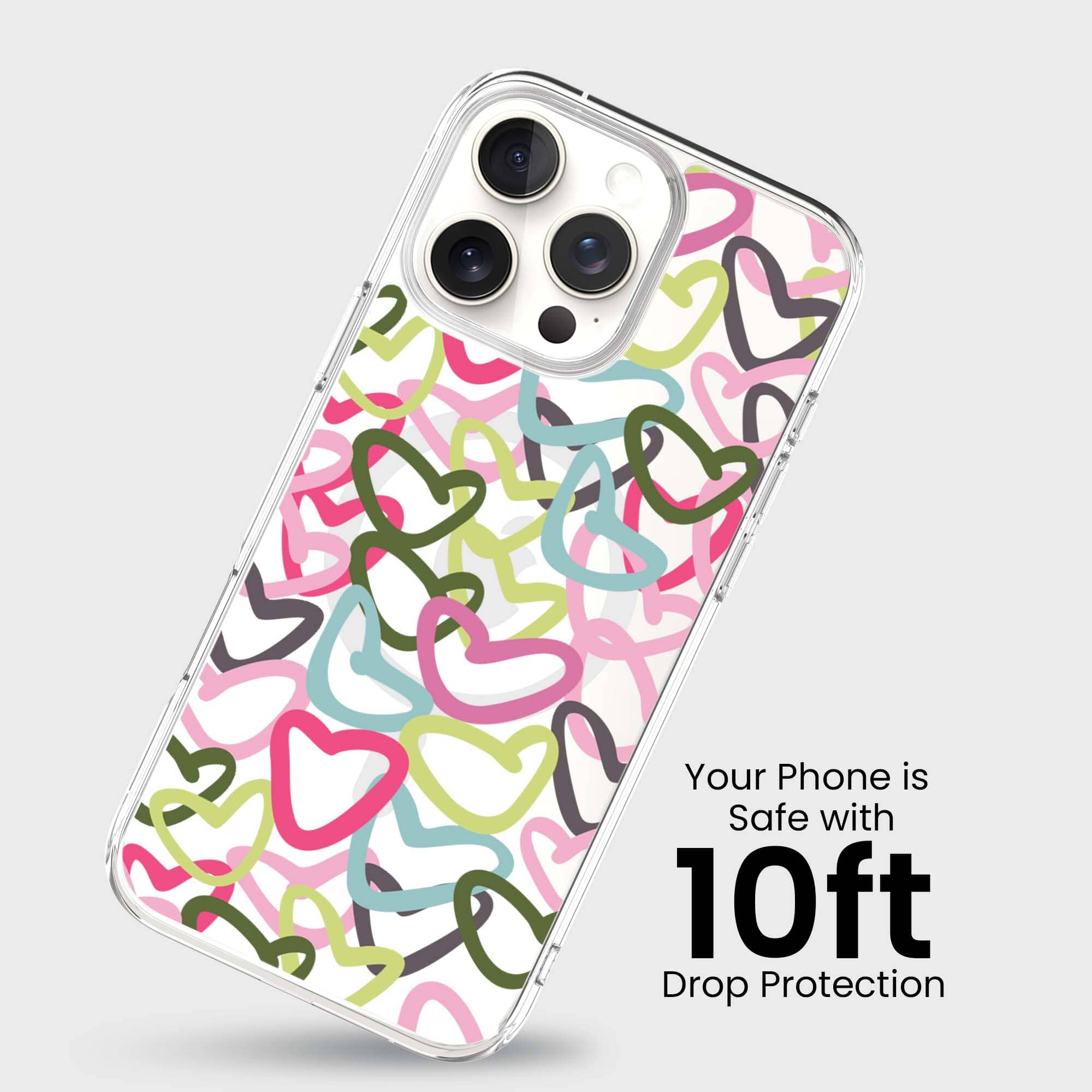 iPhone 16 Pro Max Clear Case - Graffiti Design