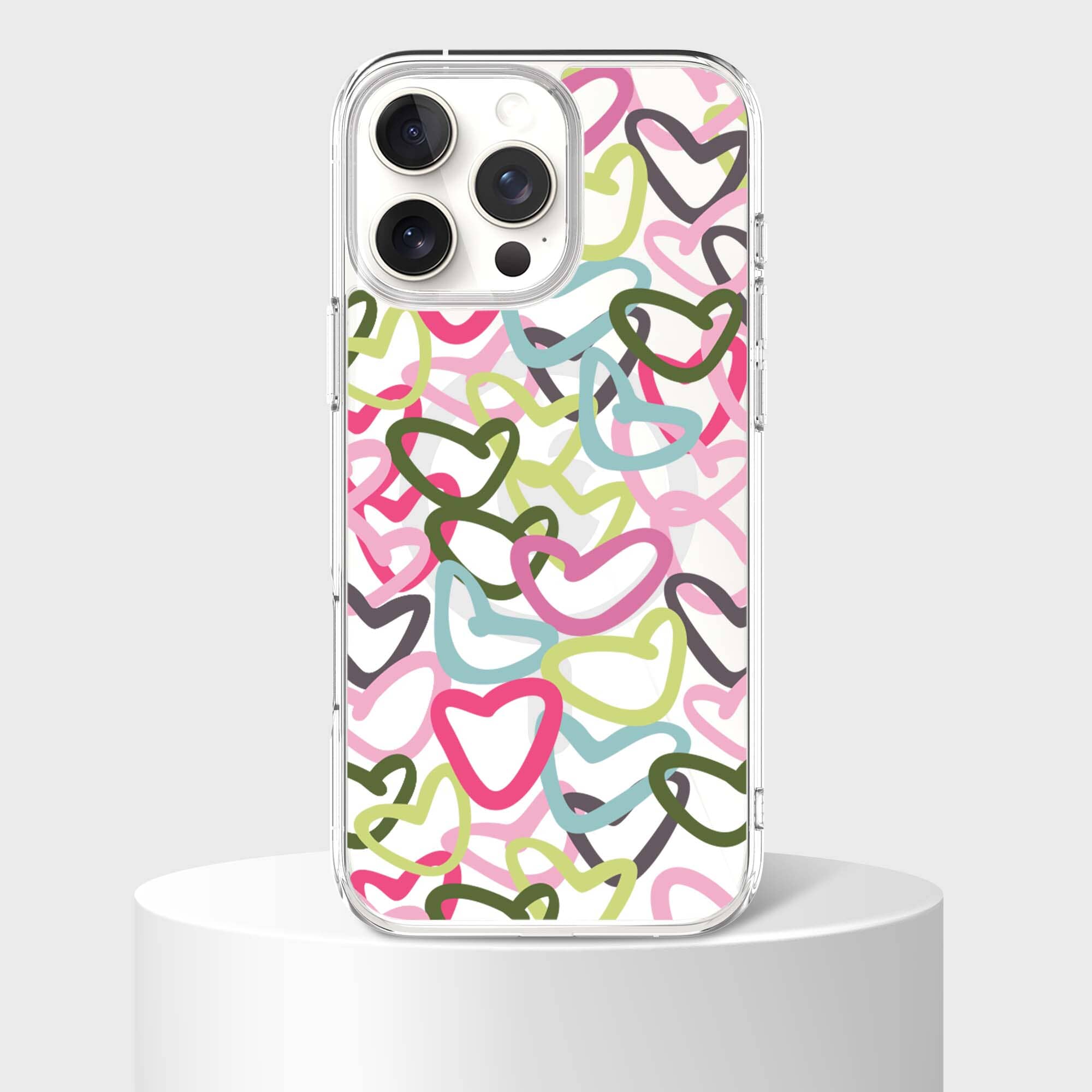 iPhone 16 Pro Max Clear Case - Graffiti Design