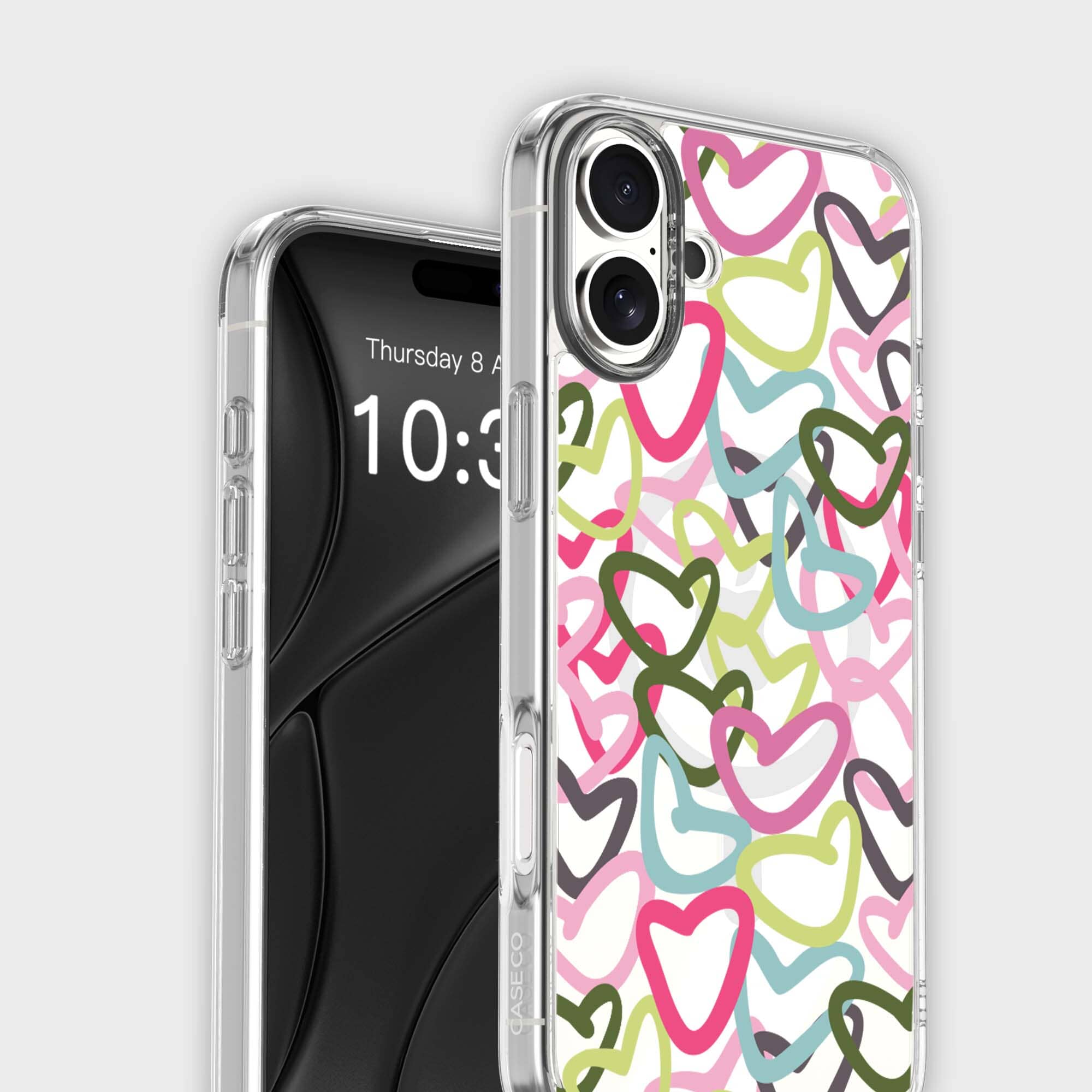 iPhone 16 Clear Case - Graffiti Design