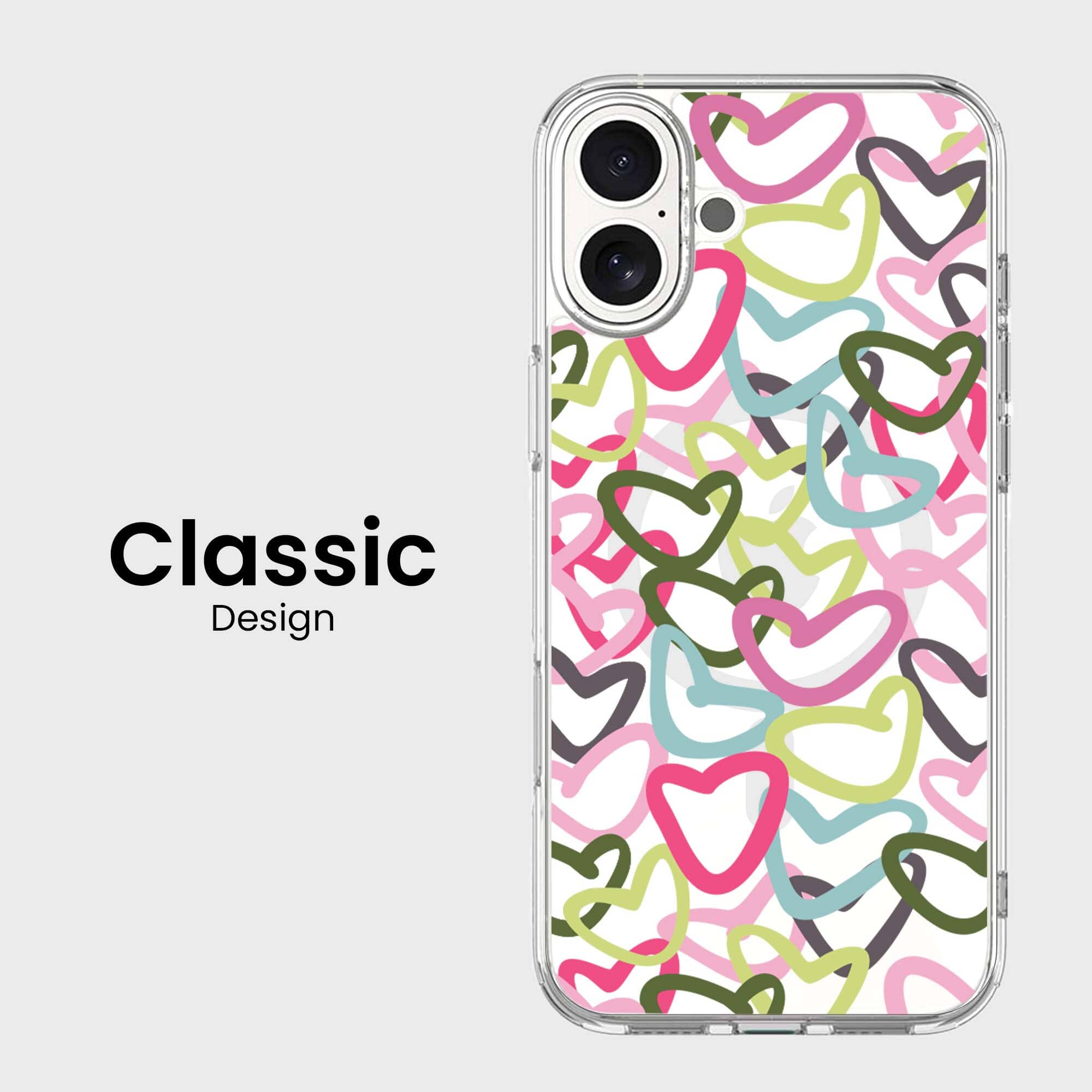 iPhone 16 Clear Case - Graffiti Design