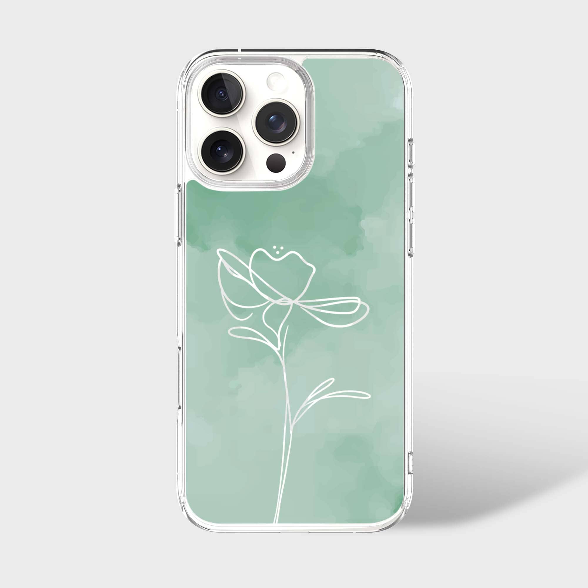 iPhone 16 Pro Case With MagSafe - Green Flower