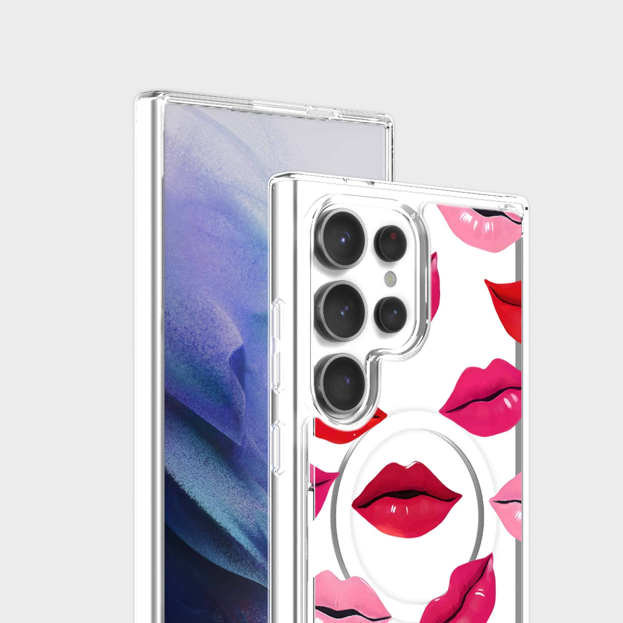 Samsung Galaxy S24 Ultra Lips Design Clear Case