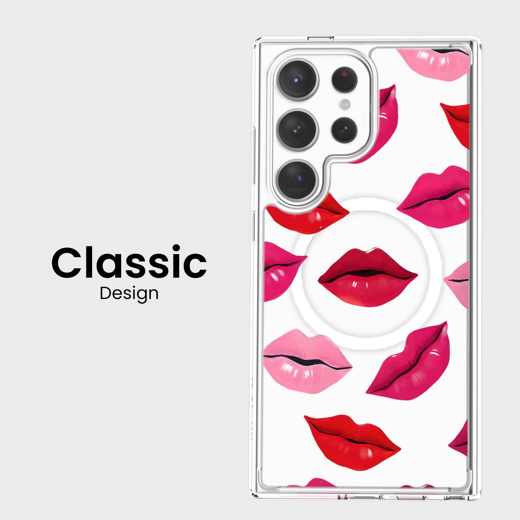 Samsung Galaxy S24 Ultra Lips Design Clear Case