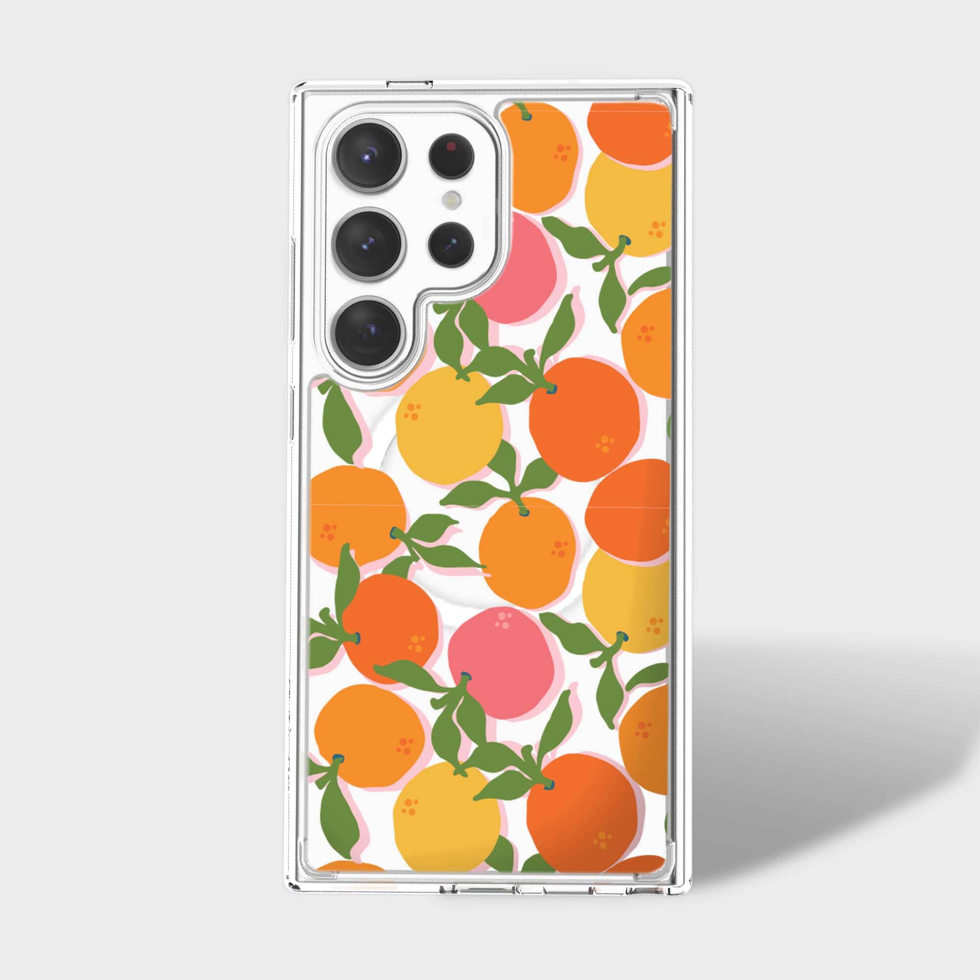 Samsung Galaxy S24 Ultra Clear Case - Orange You Clever Design