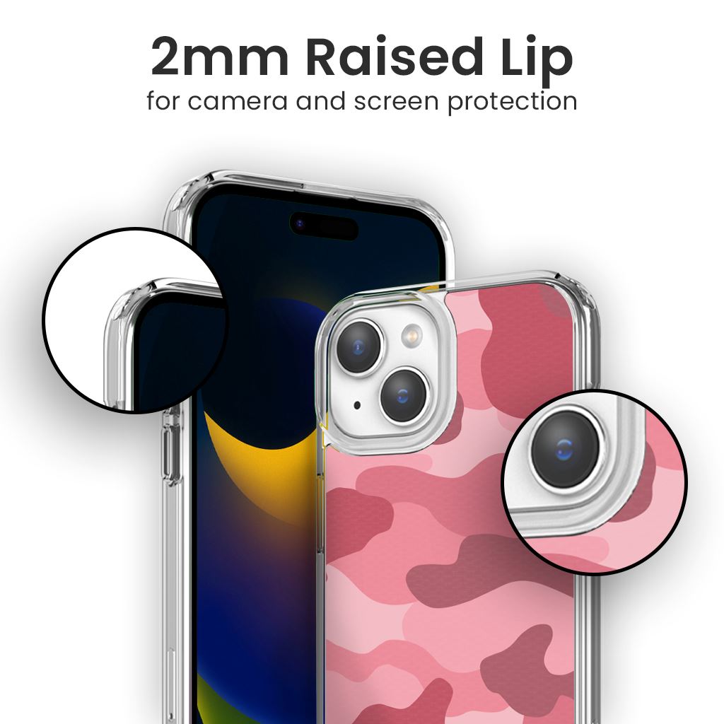 MagSafe iPhone 14 Pink Camo Case