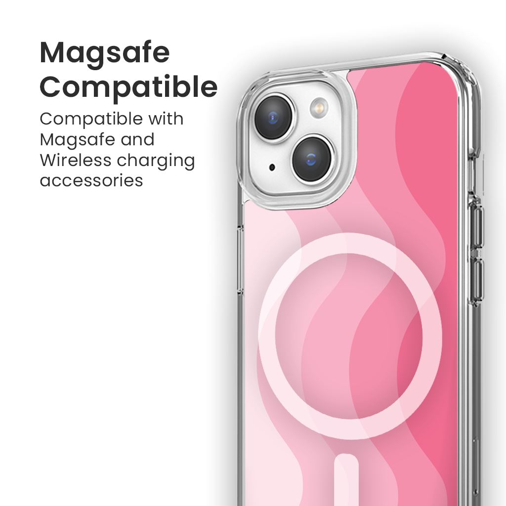 MagSafe iPhone 14 Pink Wave Case