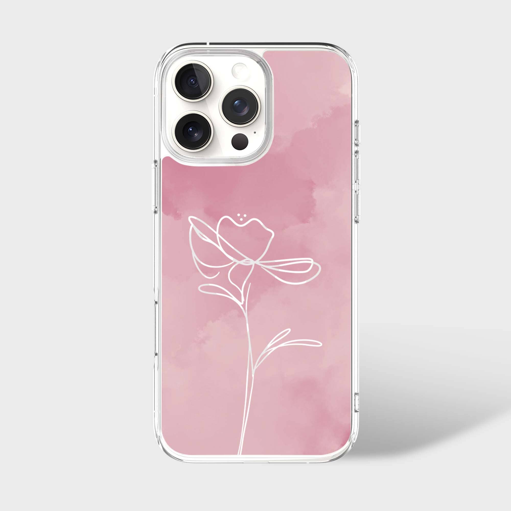 iPhone 16 Pro Case With MagSafe - Pink Flower