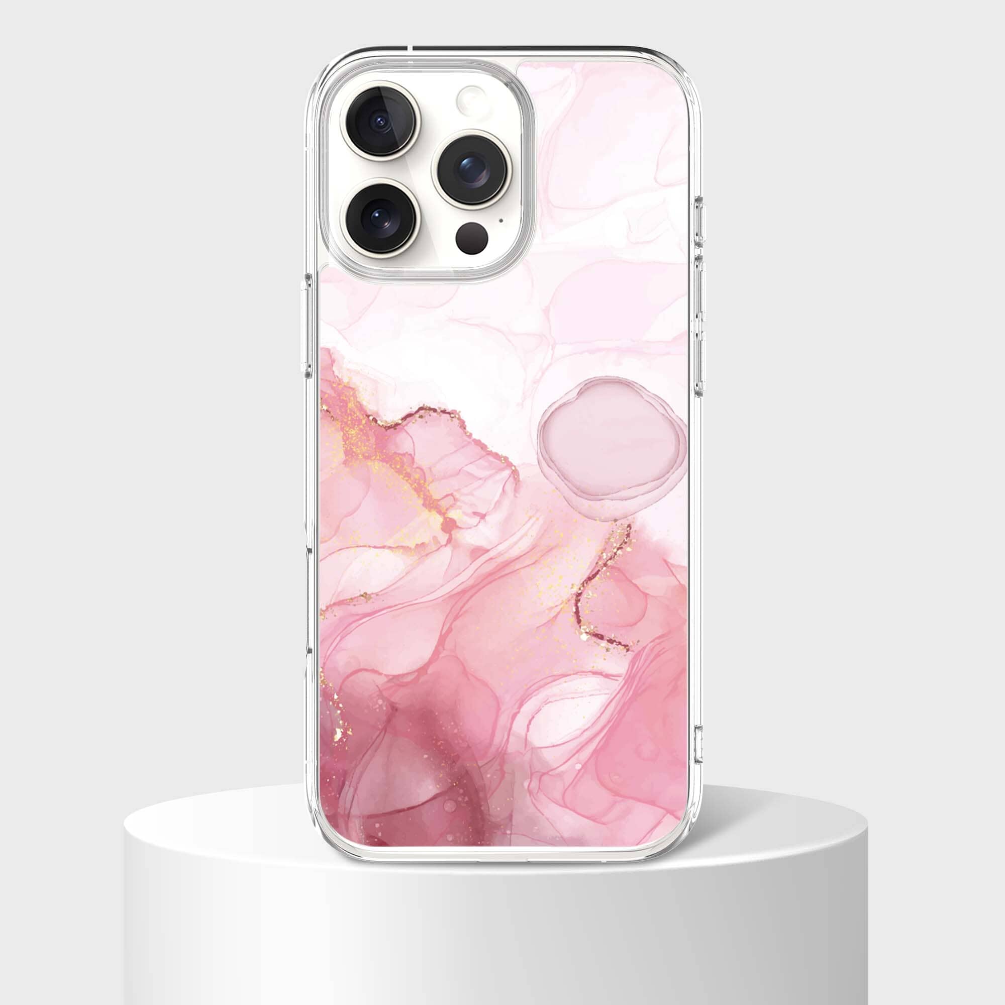 iPhone 16 Pro Max Case With MagSafe - Pink Marble