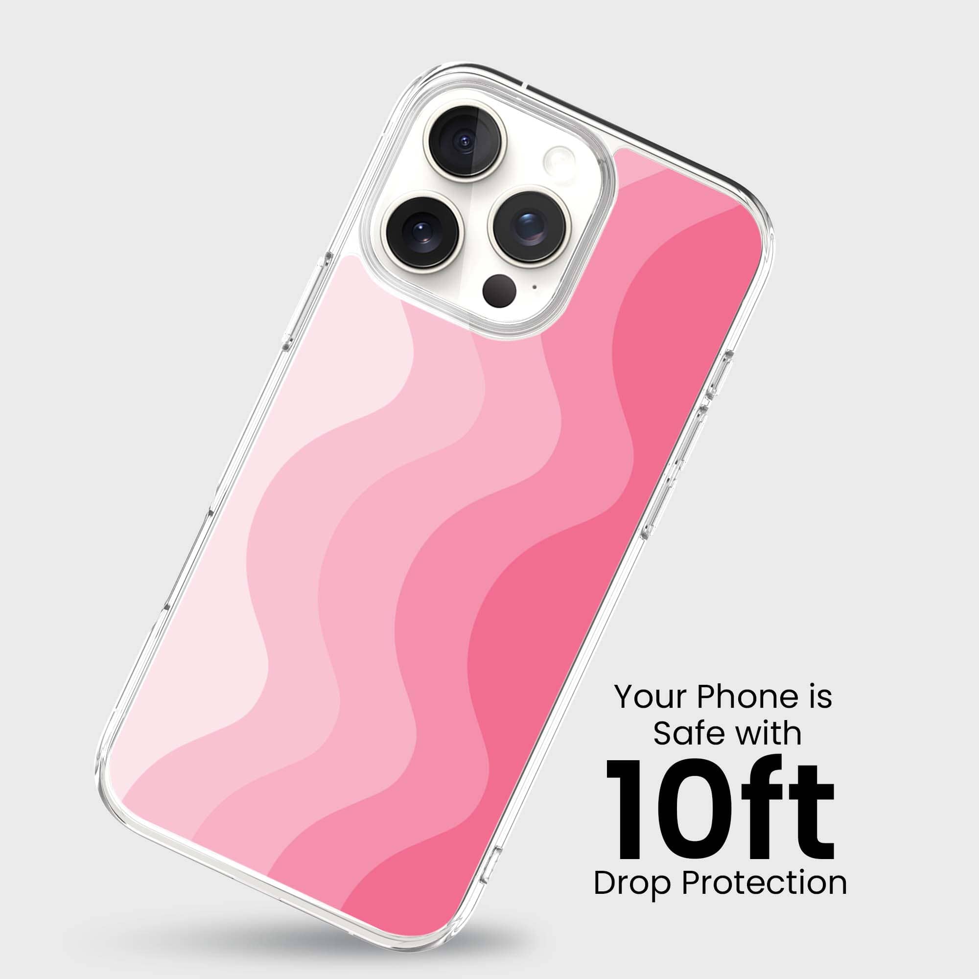 MagSafe iPhone 16 Pro Max Pink Wave Case