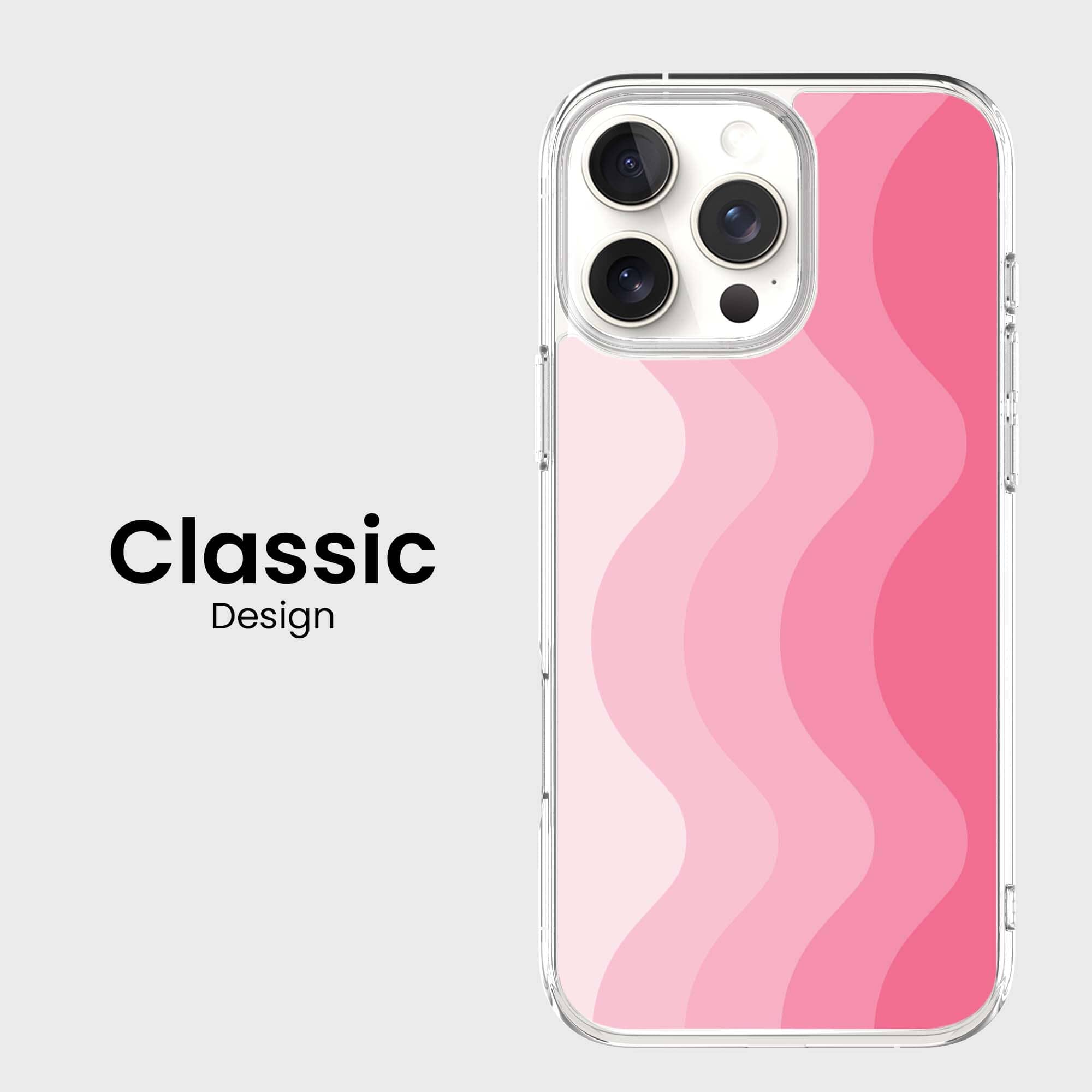MagSafe iPhone 16 Pro Max Pink Wave Case