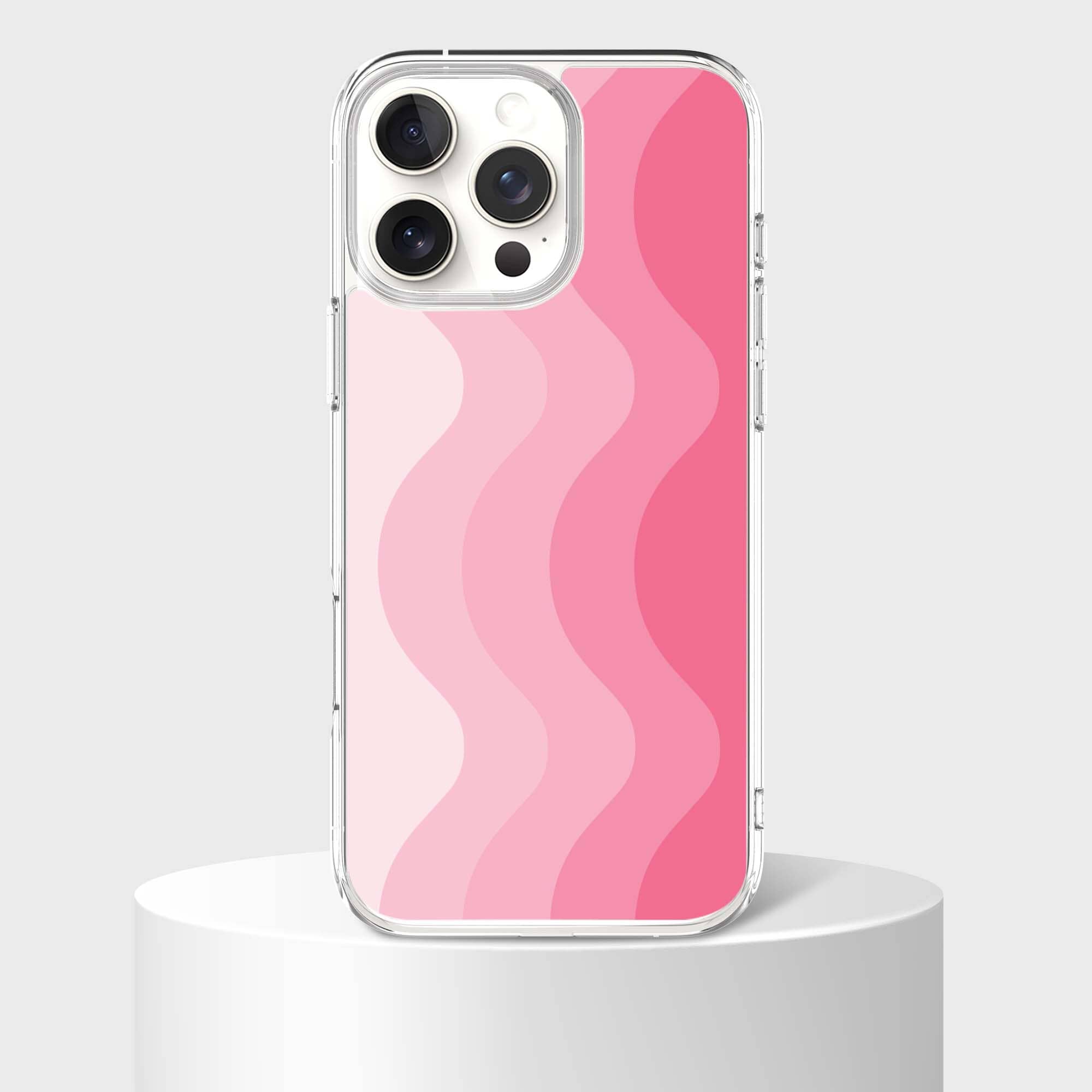 MagSafe iPhone 16 Pro Max Pink Wave Case