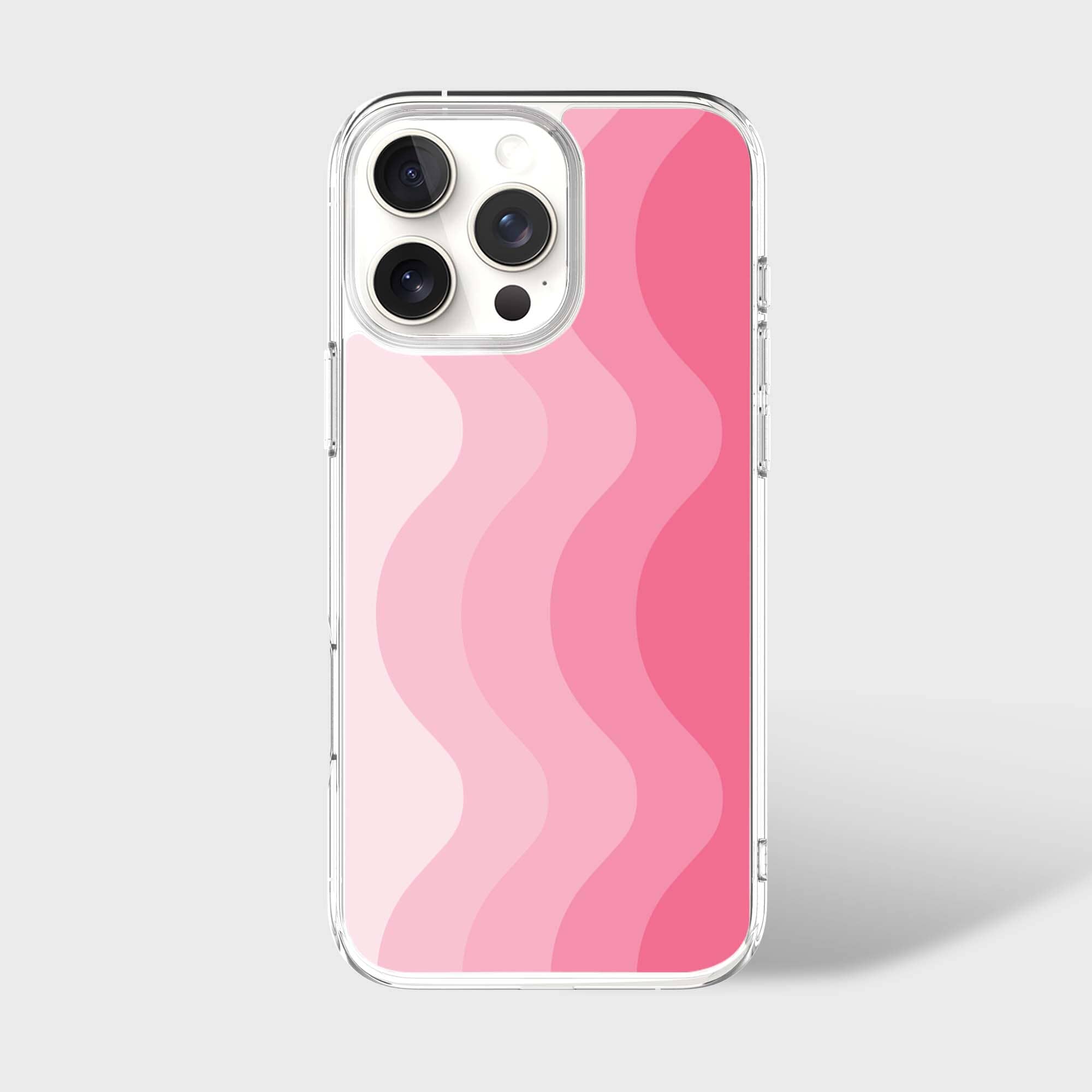 MagSafe iPhone 16 Pro Max Pink Wave Case