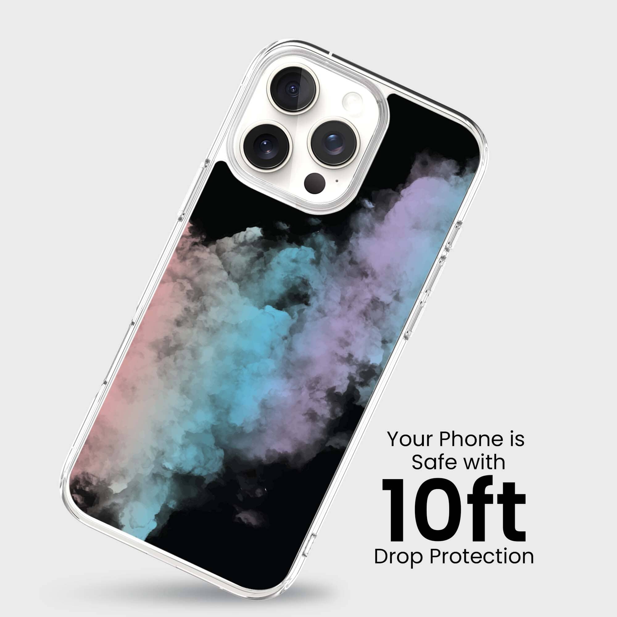 iPhone 16 Pro Max Case With MagSafe - Rainbow Cloud