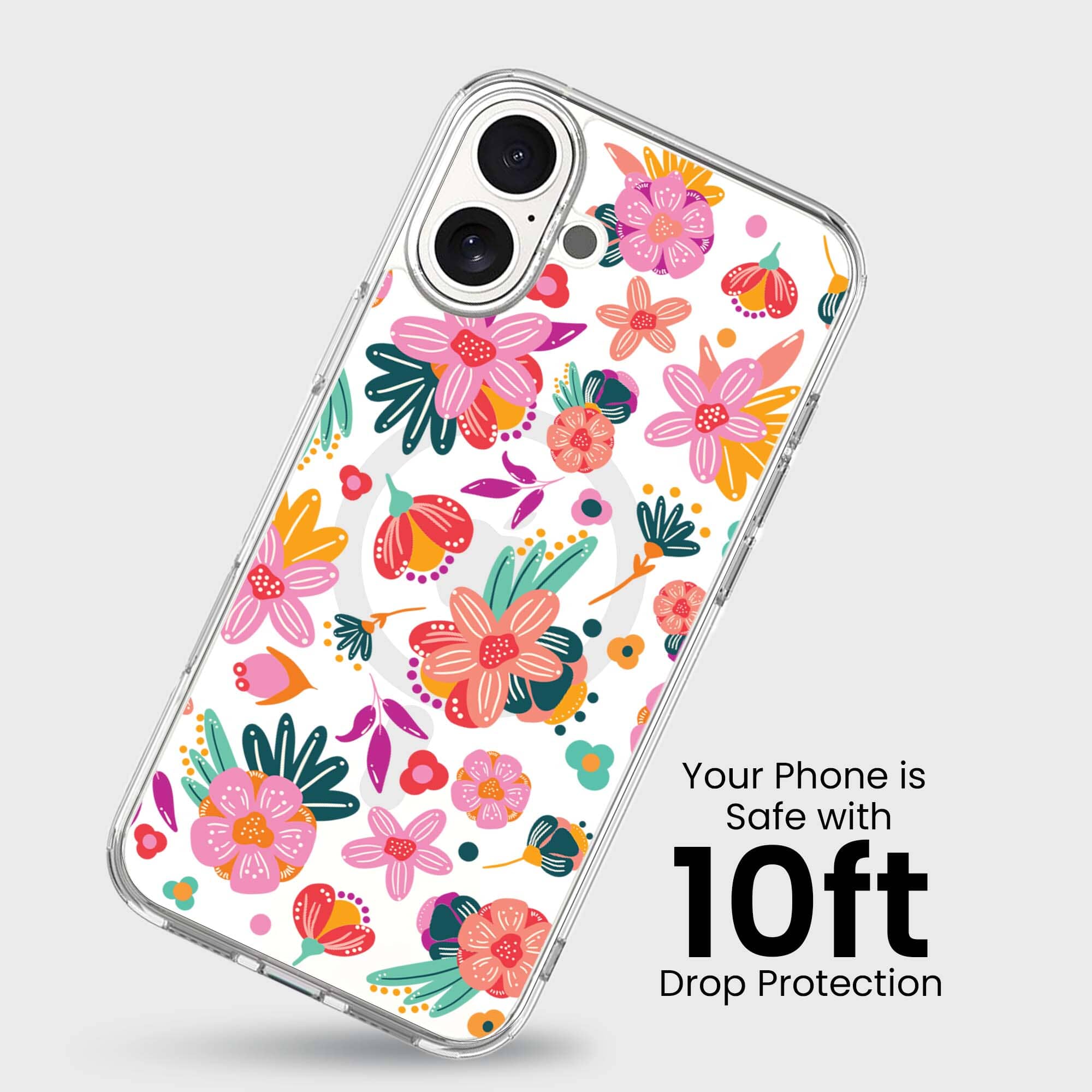 iPhone 16 Case With MagSafe - Spring Flower