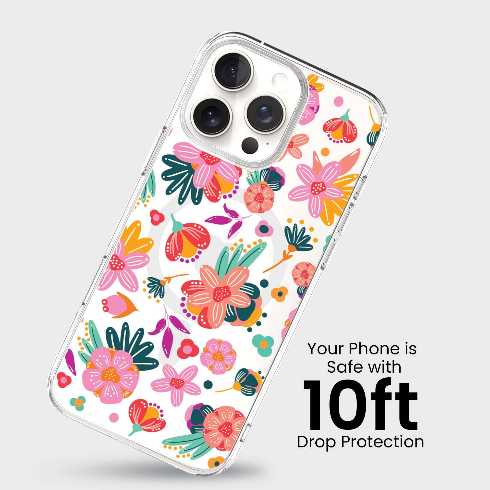 iPhone 16 Pro Case With MagSafe - Spring Flower