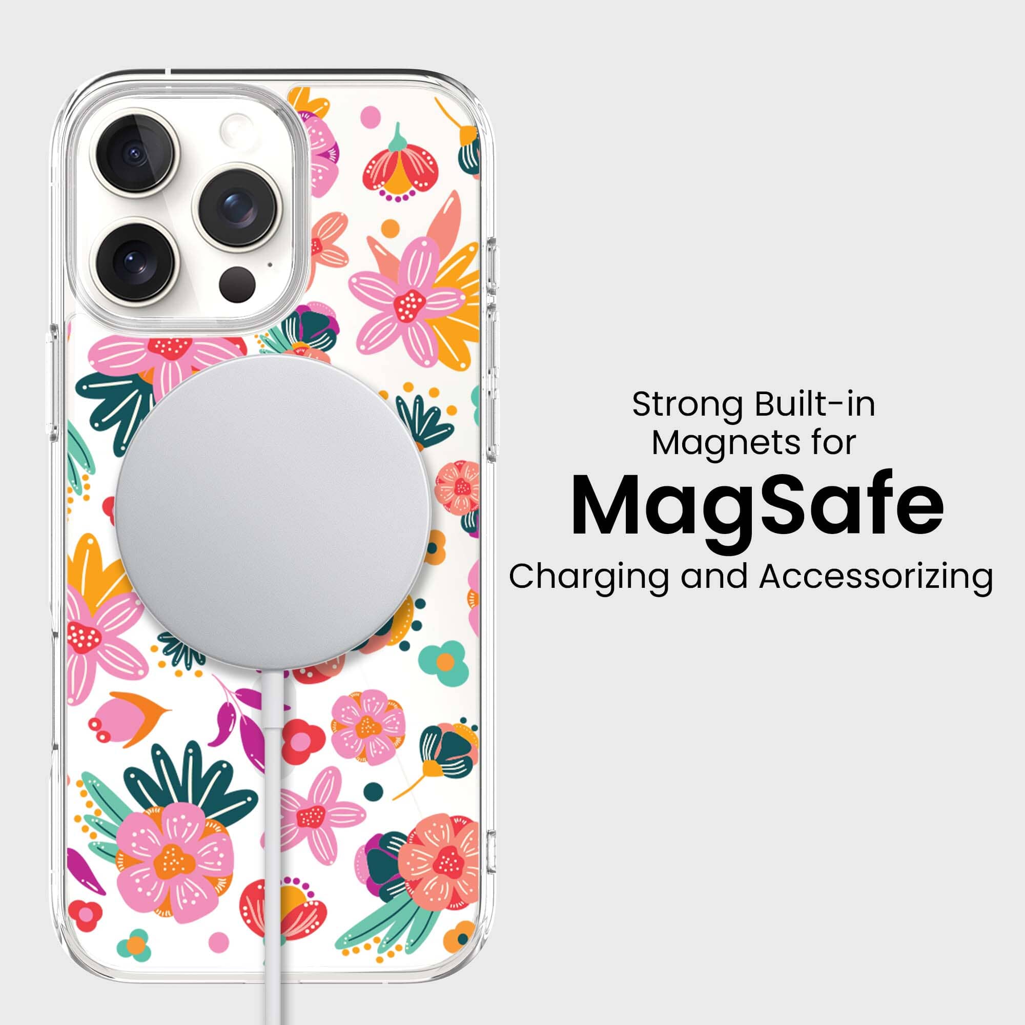 iPhone 16 Pro Case With MagSafe - Spring Flower