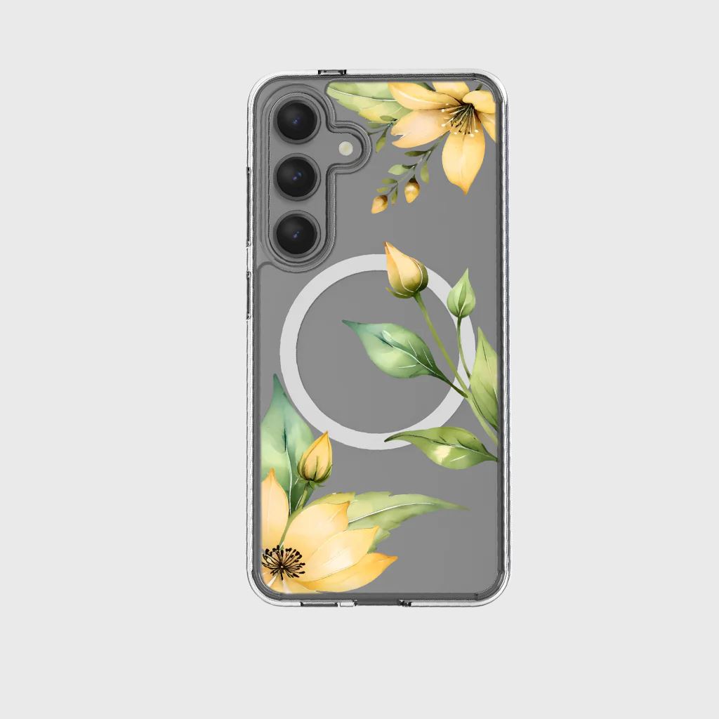 Samsung Galaxy S24 FE Yellow Wildflower Clear Case Samsung Galaxy S24 FE Yellow Wildflower Clear Case