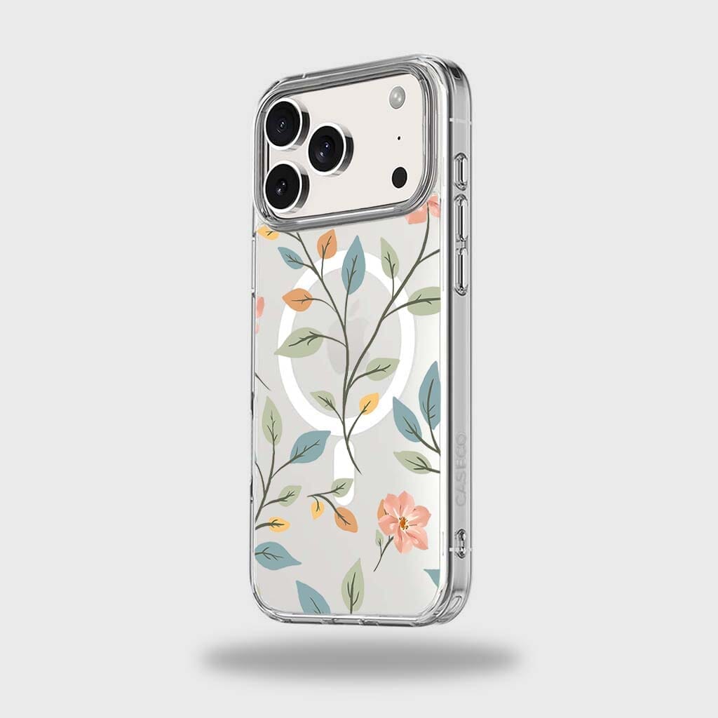 MagSafe iPhone 17 Pro Max Easter Floral Clear Case