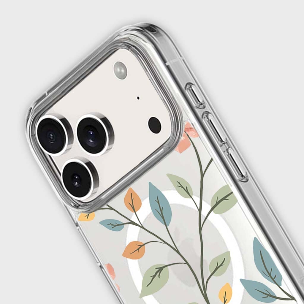 MagSafe iPhone 17 Pro Max Easter Floral Clear Case
