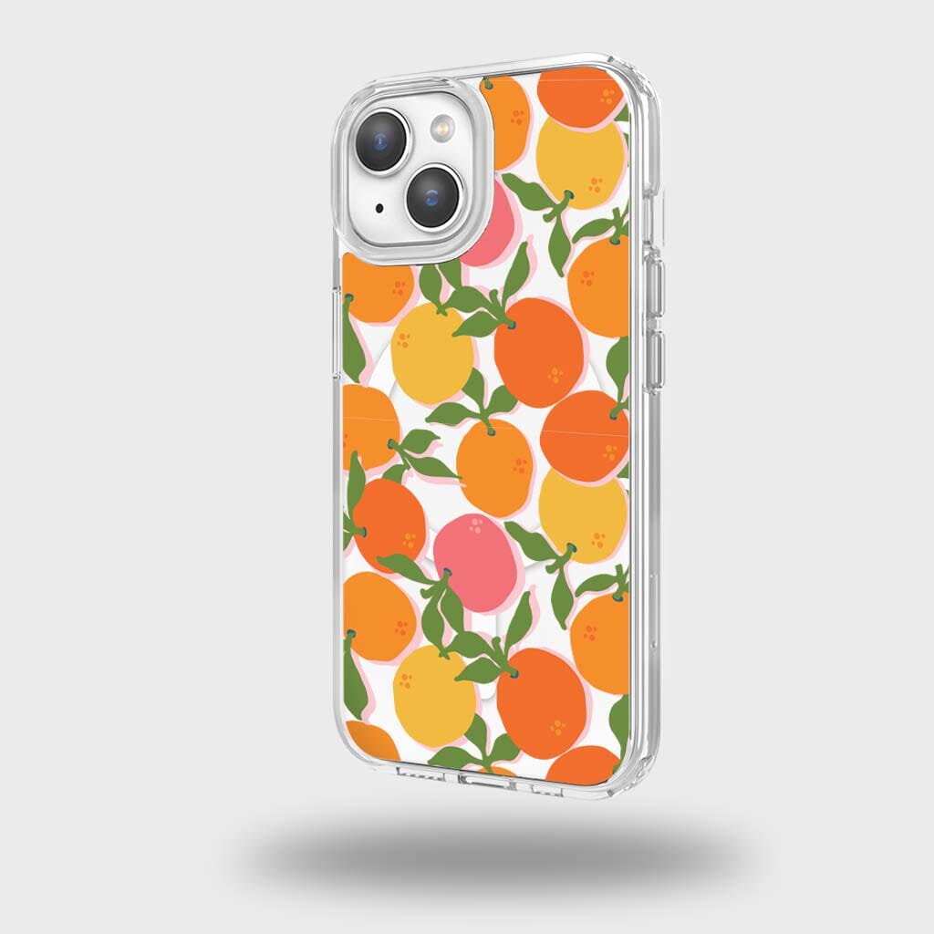 iPhone 15 Clear Case Orange You Clever Design | MagSafe, 10ft Drop Caseco Inc iPhone 15 Clear Case Orange You Clever Design | MagSafe, 10ft Drop Caseco Inc