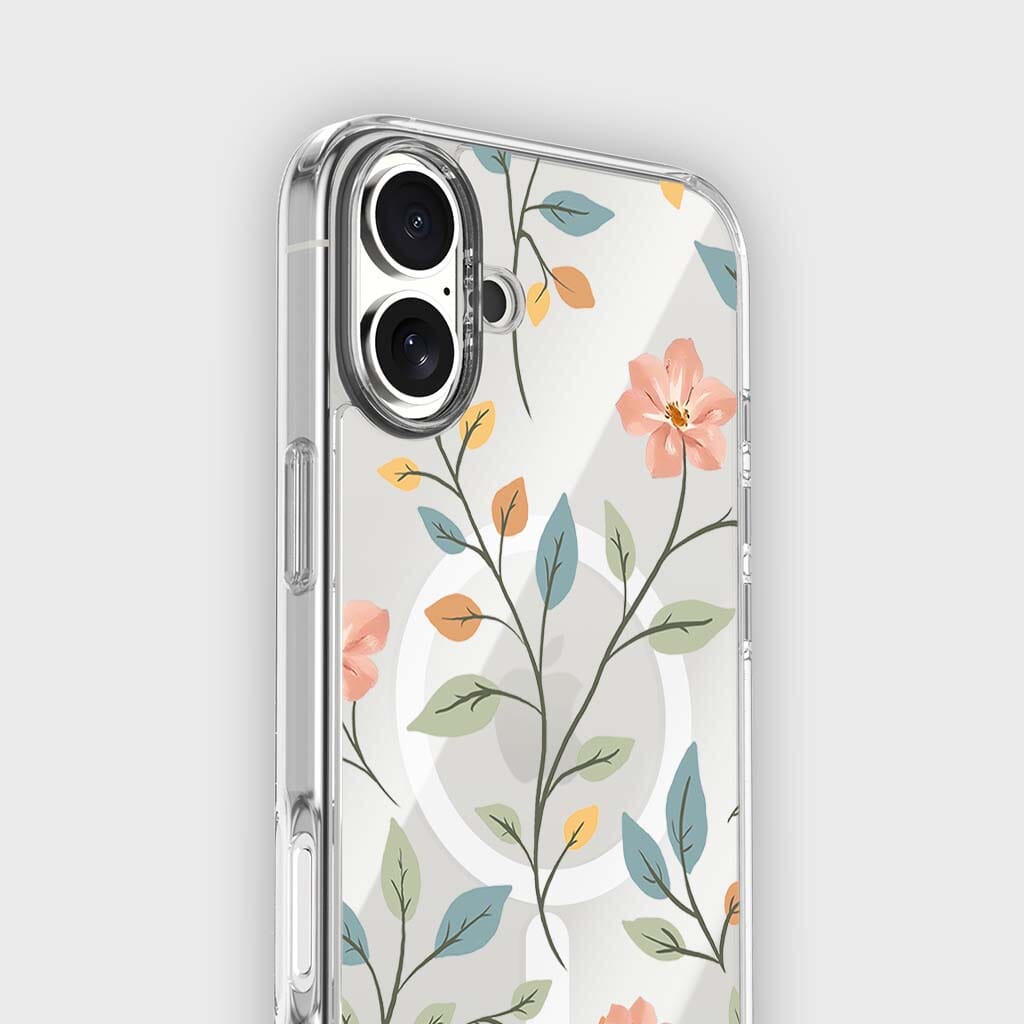 MagSafe iPhone 16 Easter Floral Clear Case