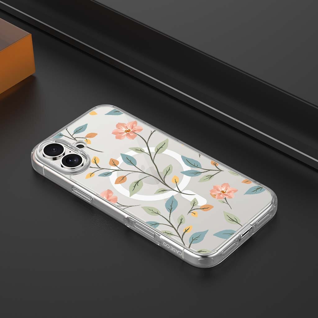 MagSafe iPhone 16 Easter Floral Clear Case