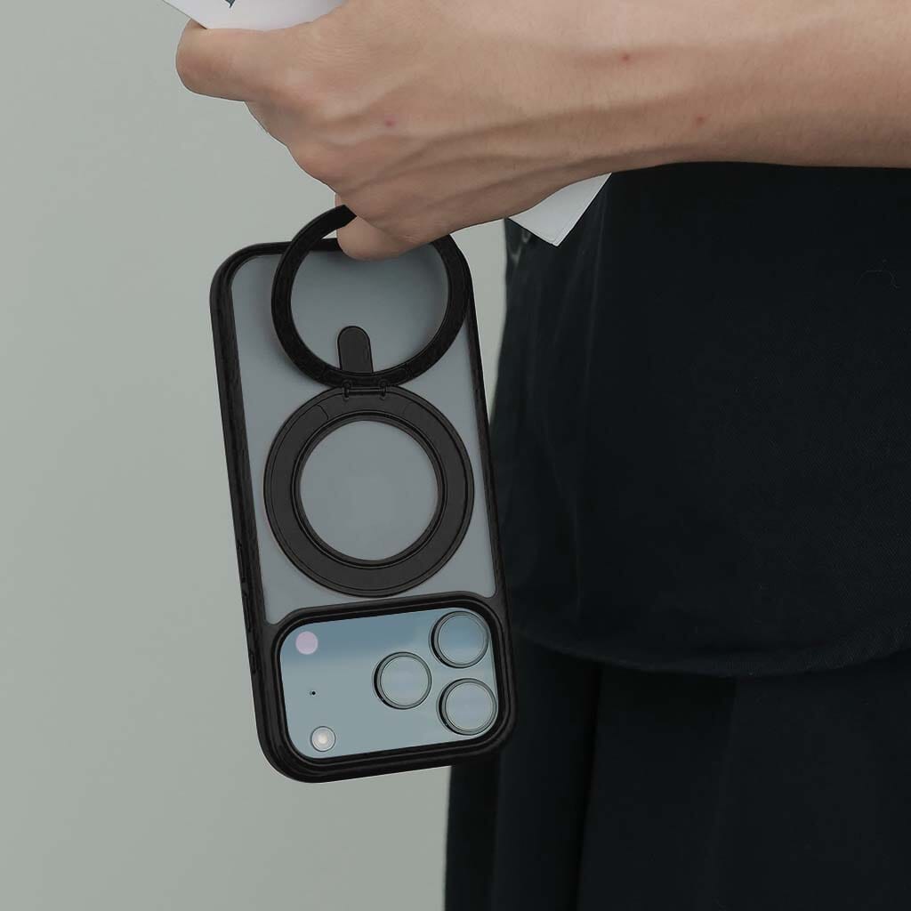 iPhone 17 Pro Max Frost Case with 360 MagSafe Kickstand