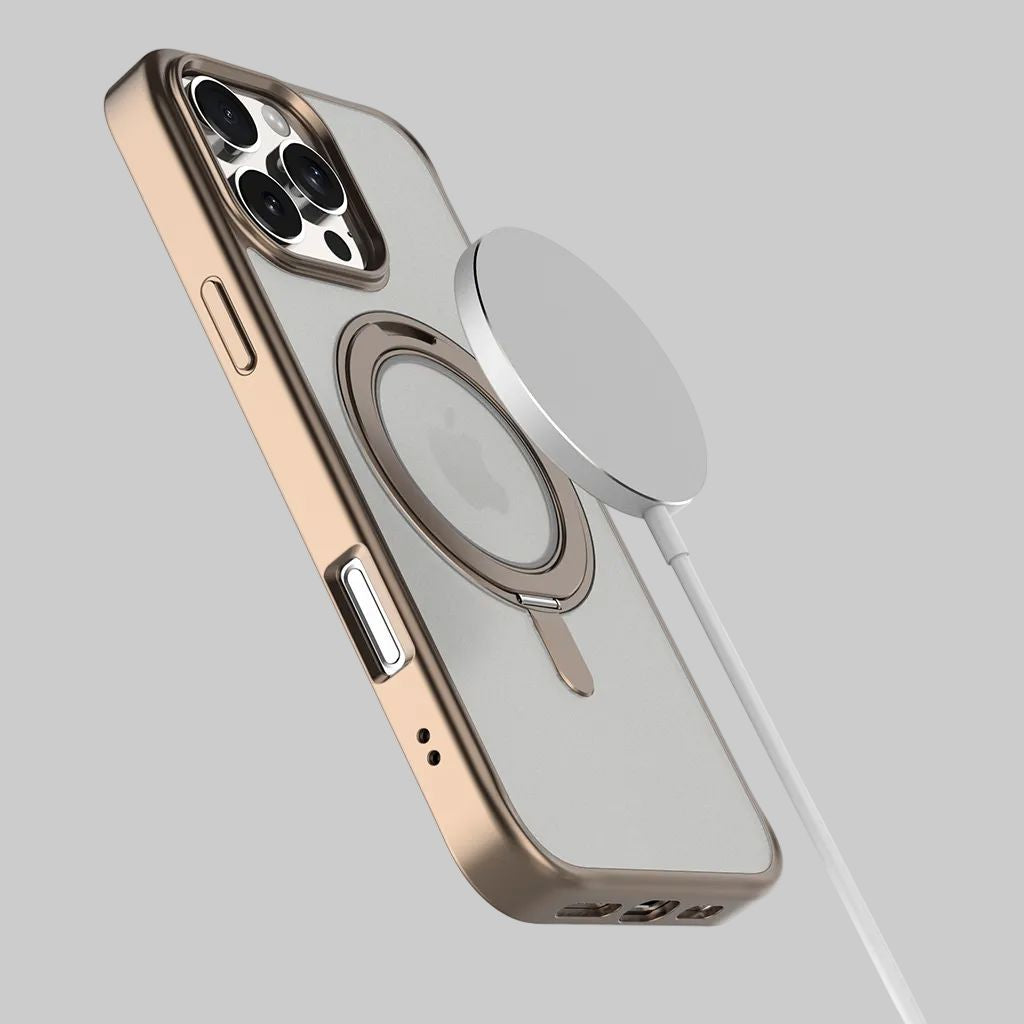 iPhone 16 Pro Max Frost Case with 360 MagSafe Kickstand