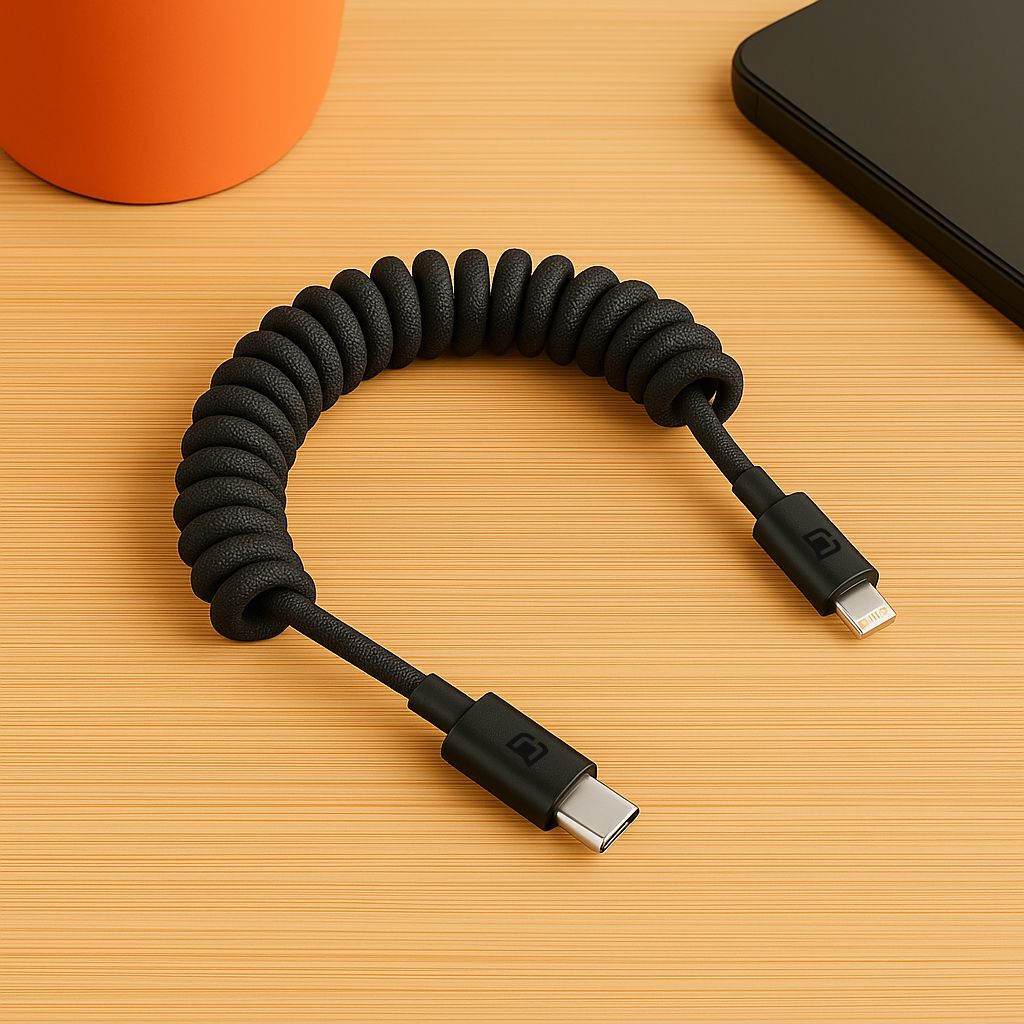 Road Ready Coil Cord (USB-C to Lightning)