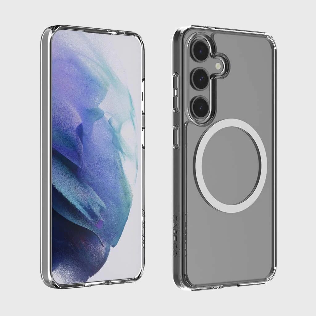 Samsung Galaxy S24 Clear Case With MagSafe | Transparent Slim Eco-Friendly Shockproof Protective Cover | Magnetic Compatible | Caseco Samsung Galaxy S24 Clear Case With MagSafe | Transparent Slim Eco-Friendly Shockproof Protective Cover | Magnetic Compatible | Caseco