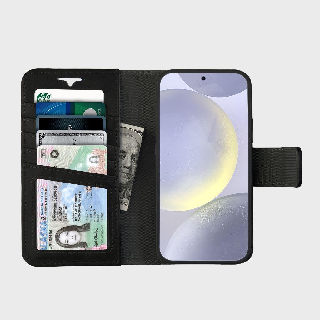 Samsung Galaxy S25 Leather Wallet Case With MagSafe | RFID Blocking + 5 Card Slots