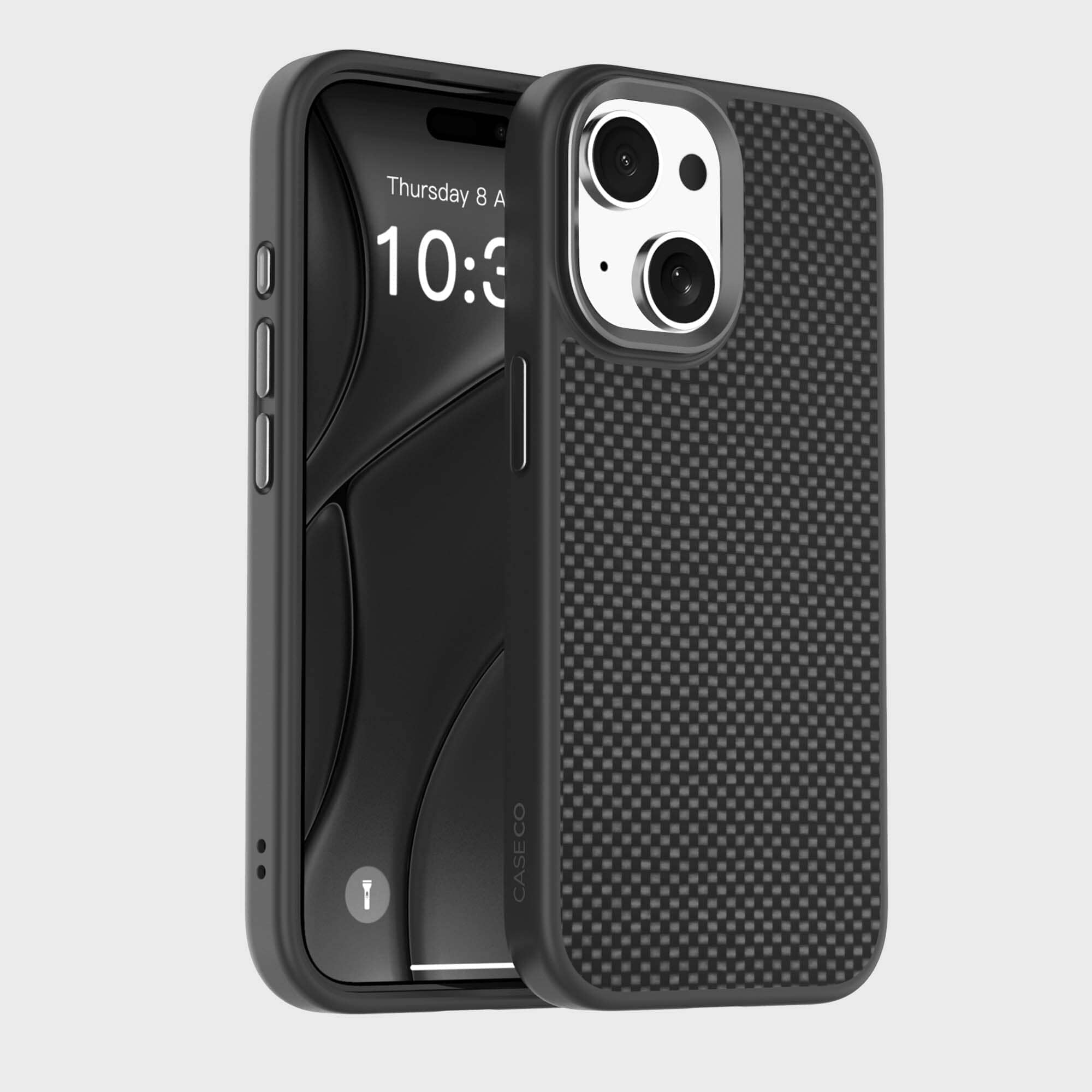 iPhone 15 Aramid Fiber Weave Pattern Case