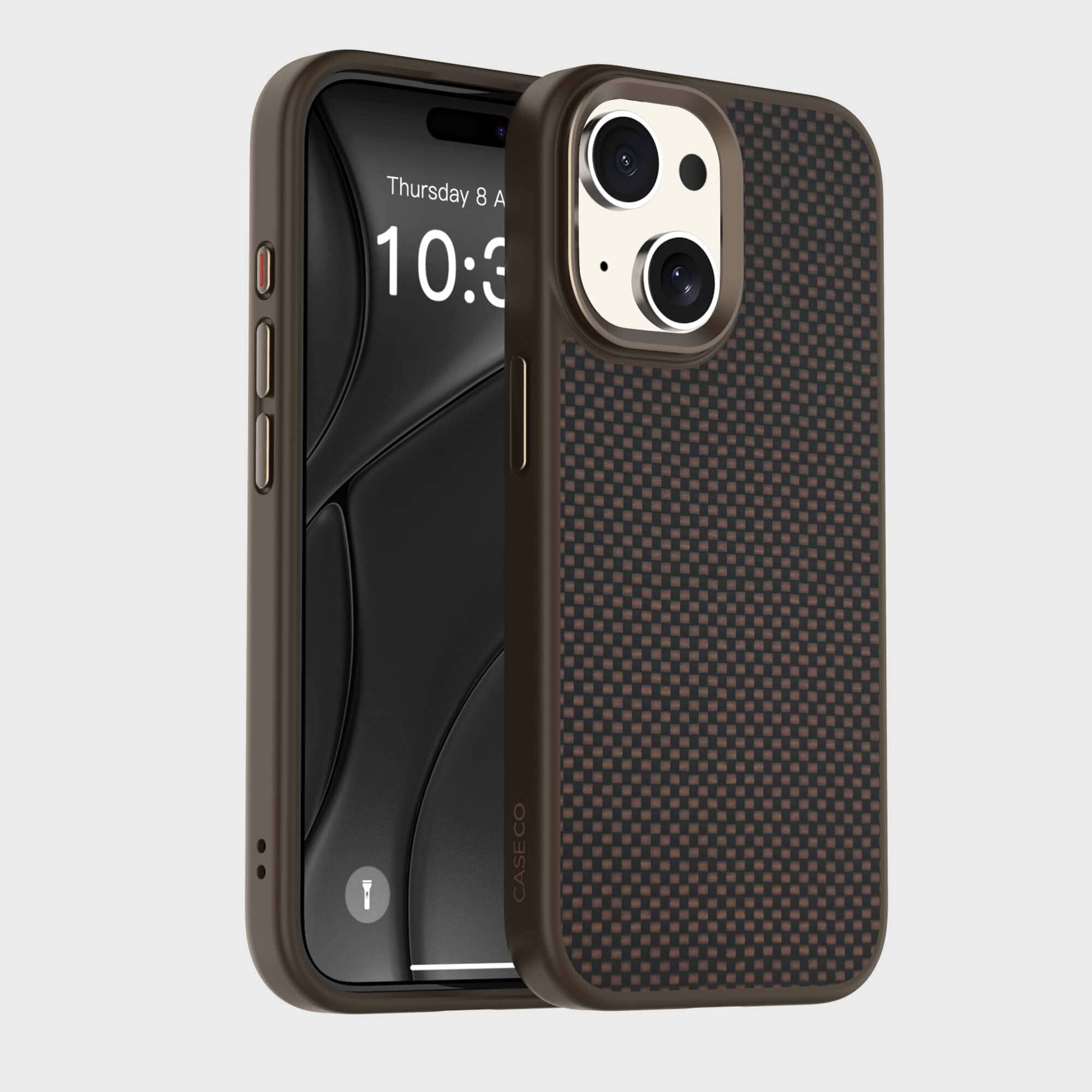 iPhone 15 Aramid Fiber Weave Pattern Case