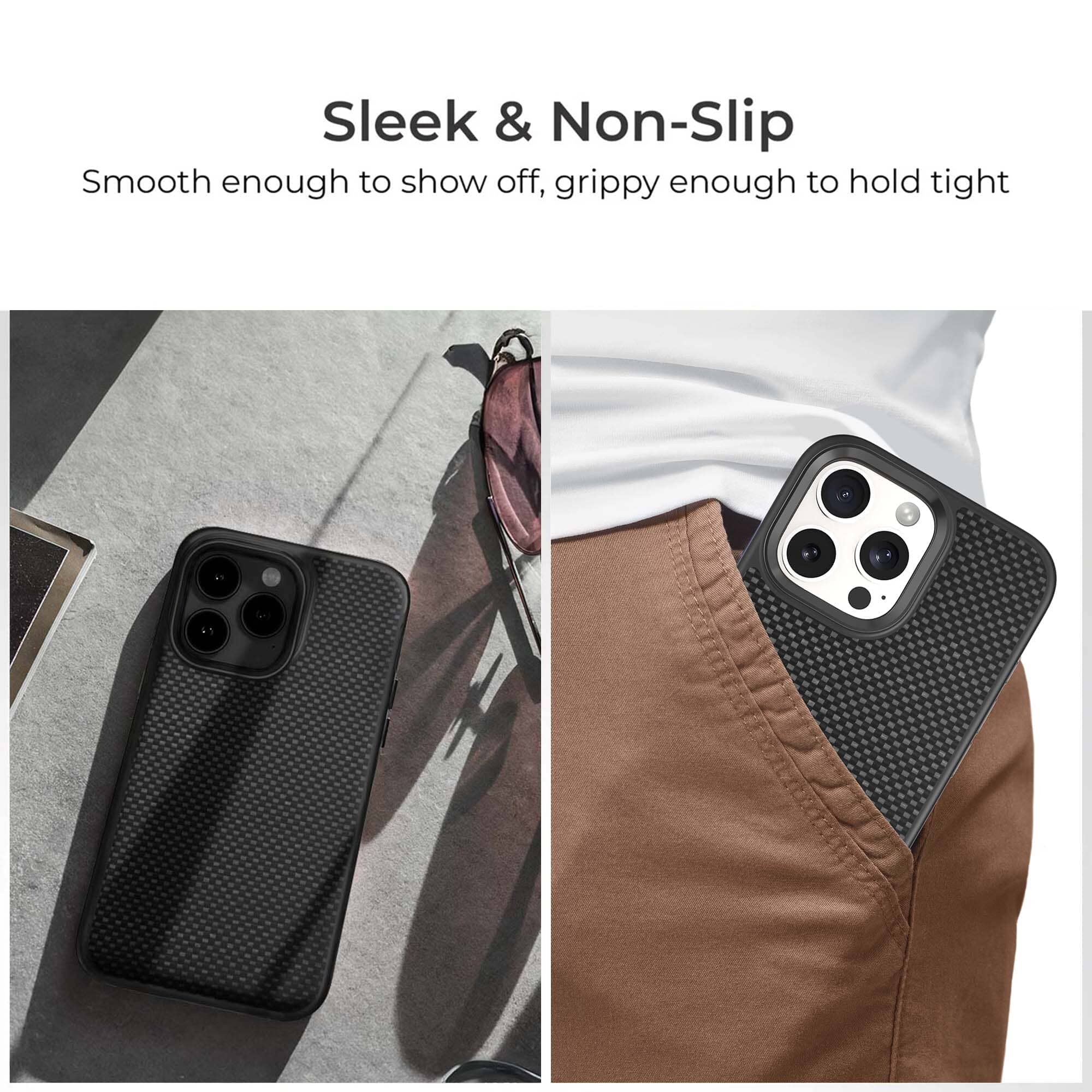 iPhone 16 Pro Max Aramid Fiber Weave Pattern Case