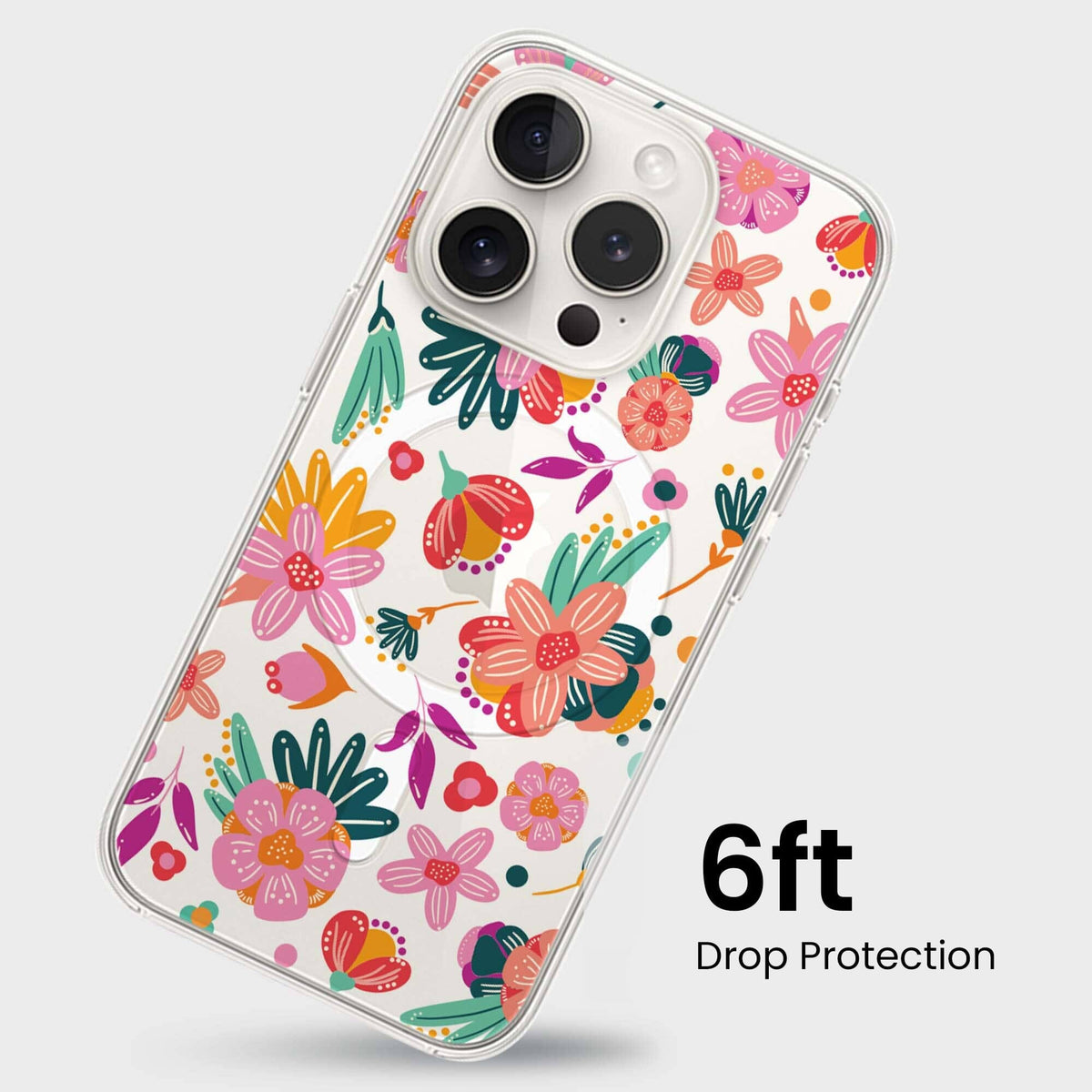 iPhone 15 Pro Max Case With MagSafe - Spring Flower