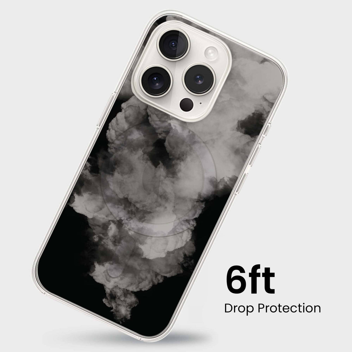 iPhone 15 Pro Max Case With MagSafe - White Cloud
