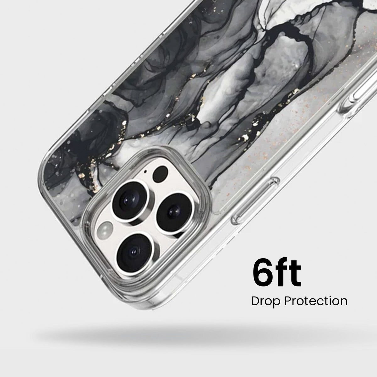 iPhone 16 Pro Case With MagSafe - Black Marble