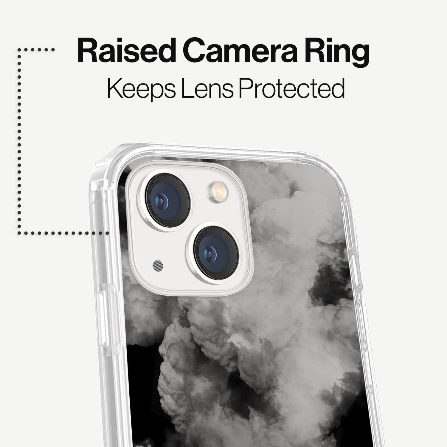 iPhone 15 Case With MagSafe - White Cloud