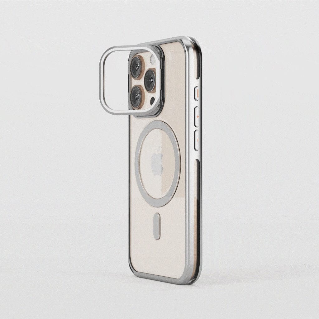 iPhone 16 Pro Max Anti Yellow Clear Case with Camera Kickstand