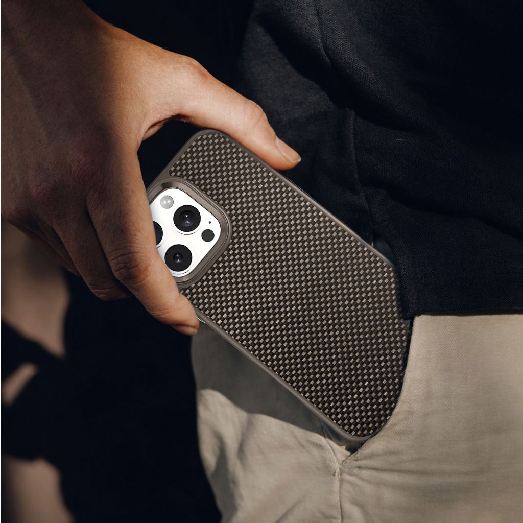 iPhone 16 Pro Max Aramid Fiber Weave Pattern Case