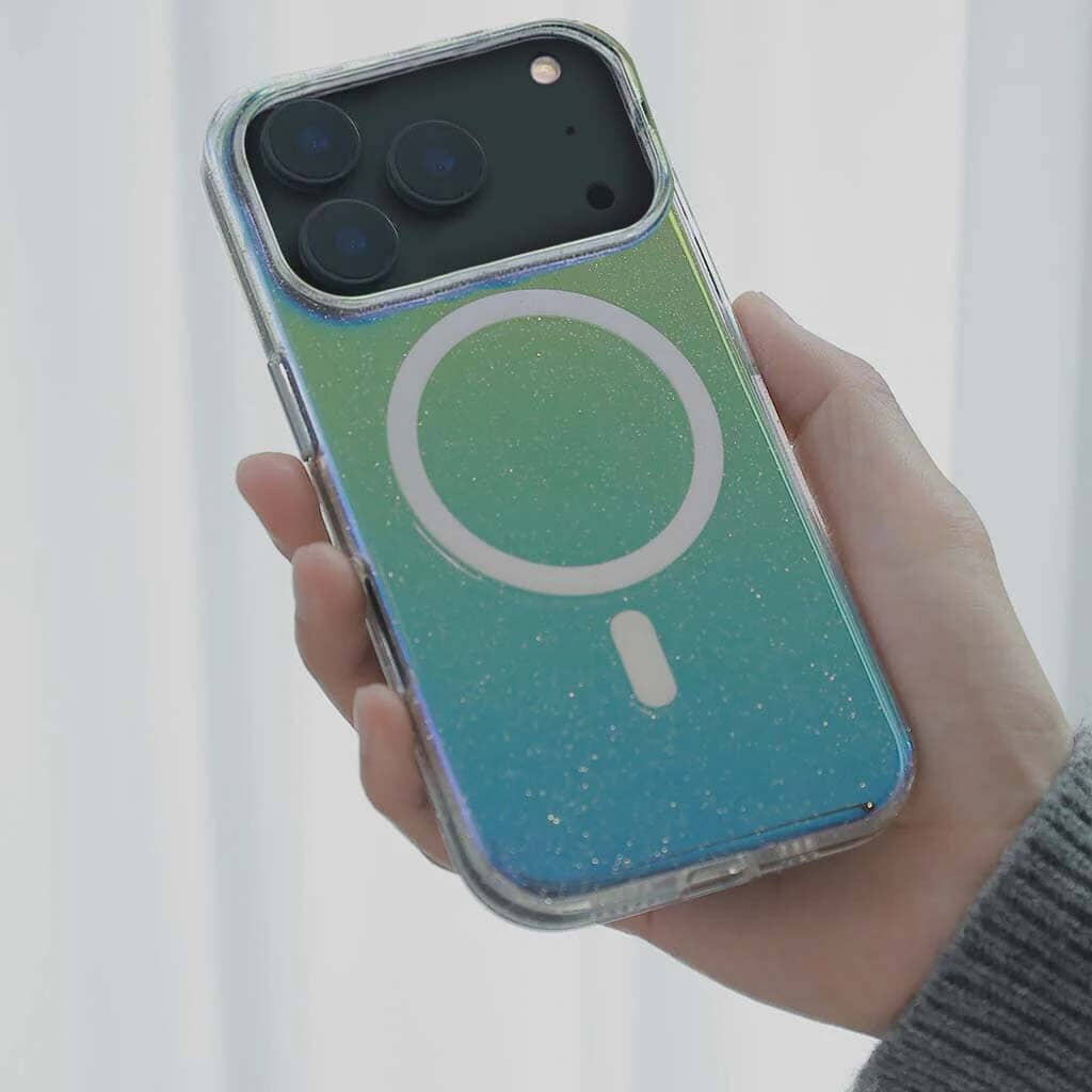 iPhone 17 Pro Max Anti-Yellow Glitter Clear Case with MagSafe