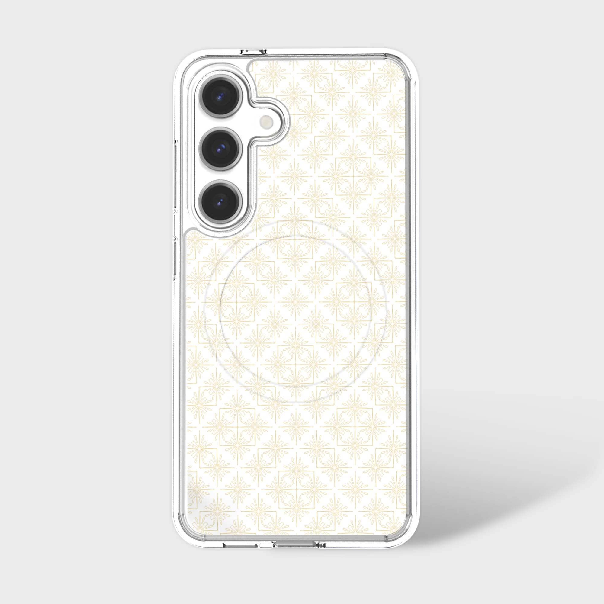 Samsung Galaxy S26 Clear Design Case - Petal Gold