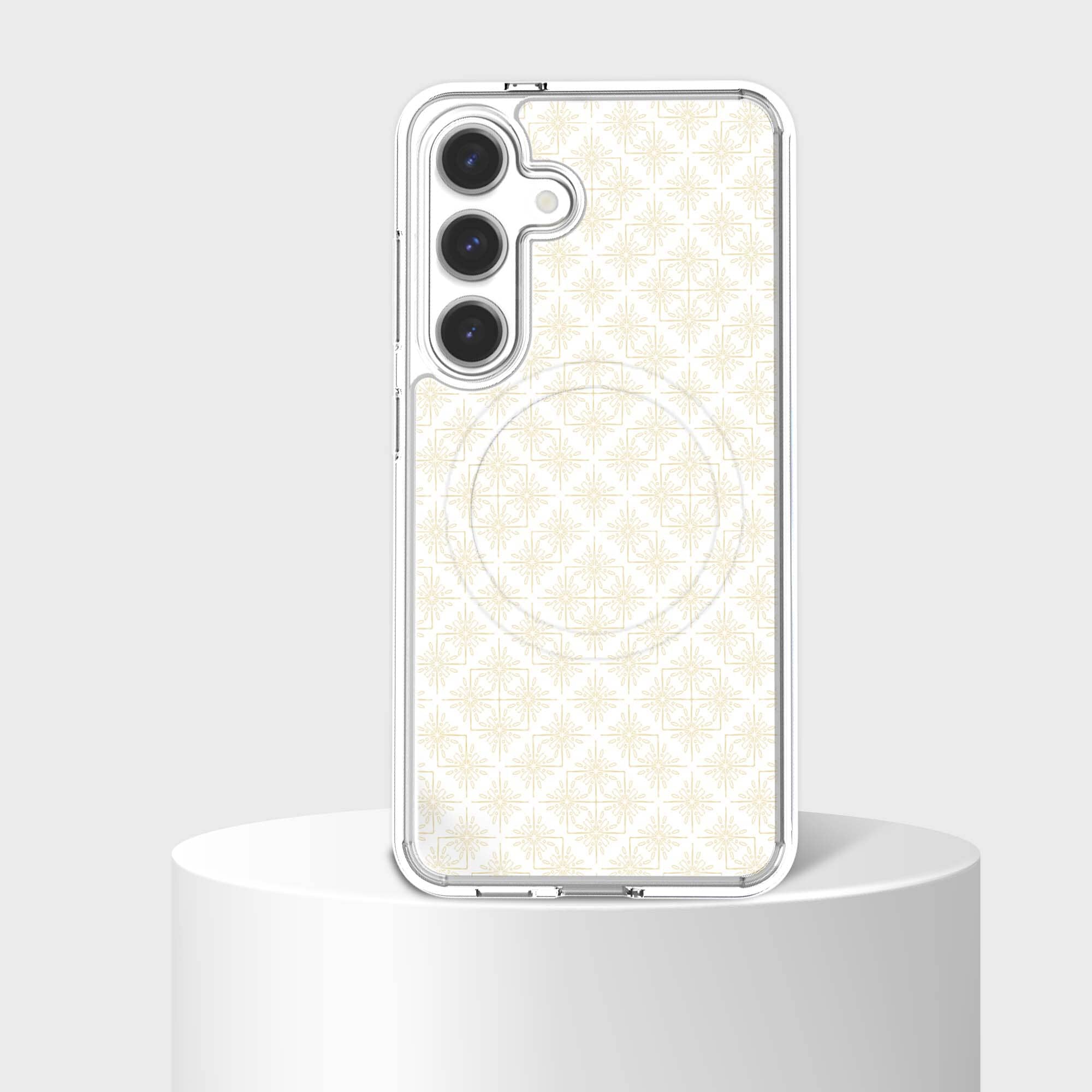 Samsung Galaxy S26 Clear Design Case - Petal Gold
