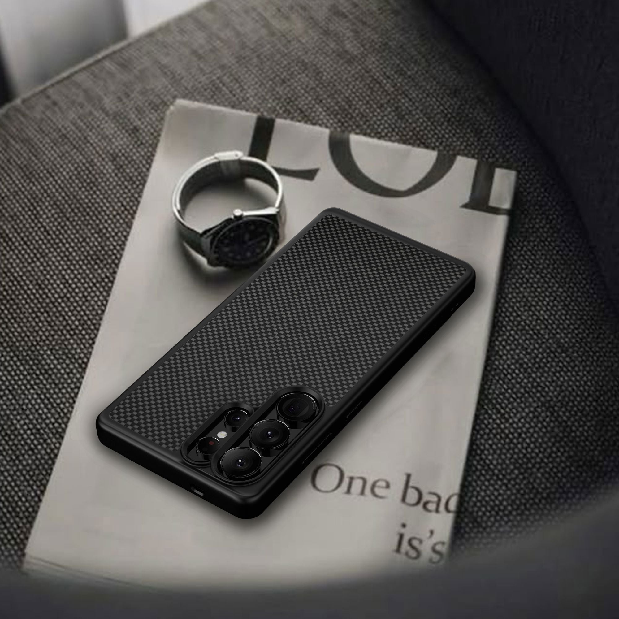 Samsung Galaxy S26 Ultra Aramid Fiber Weave Military-Grade Protective Case