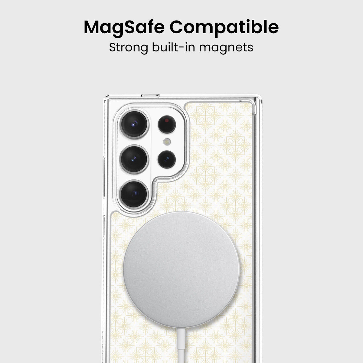 Samsung Galaxy S26 Ultra Clear Design Case - Petal Gold