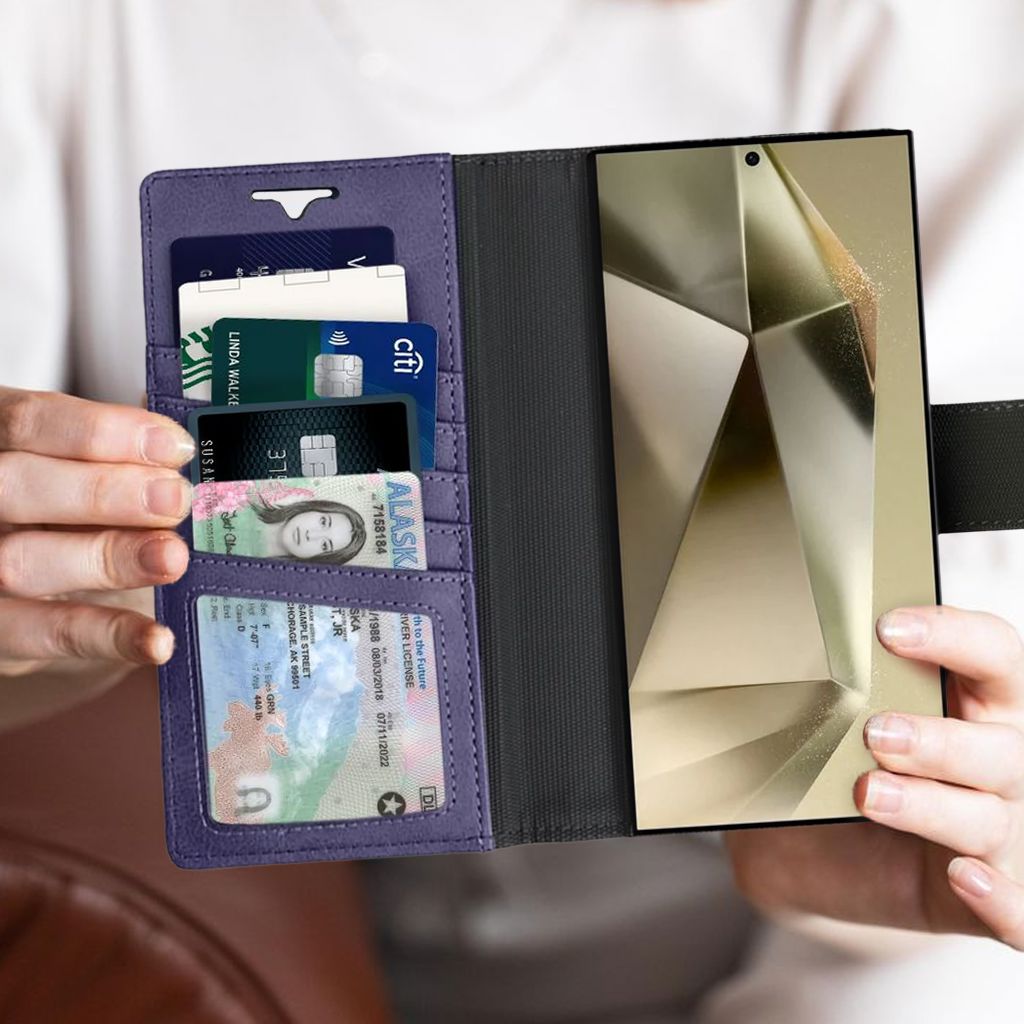 Samsung Galaxy S26 Ultra Leather Wallet Case With MagSafe | RFID Blocking + 5 Card Slots