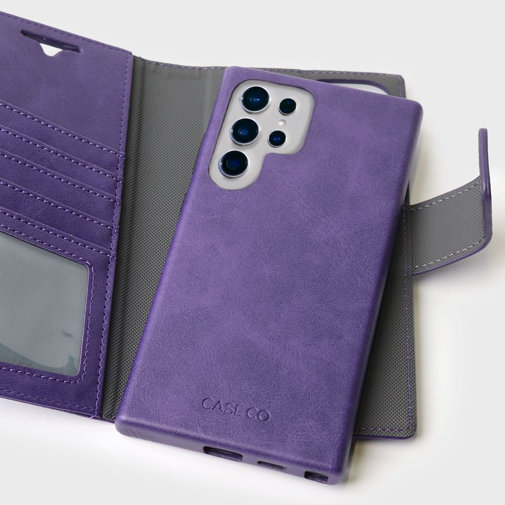 Samsung Galaxy S26 Ultra Leather Wallet Case With MagSafe | RFID Blocking + 5 Card Slots