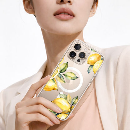 MagSafe iPhone 16 Pro Max Lemons Clear Case